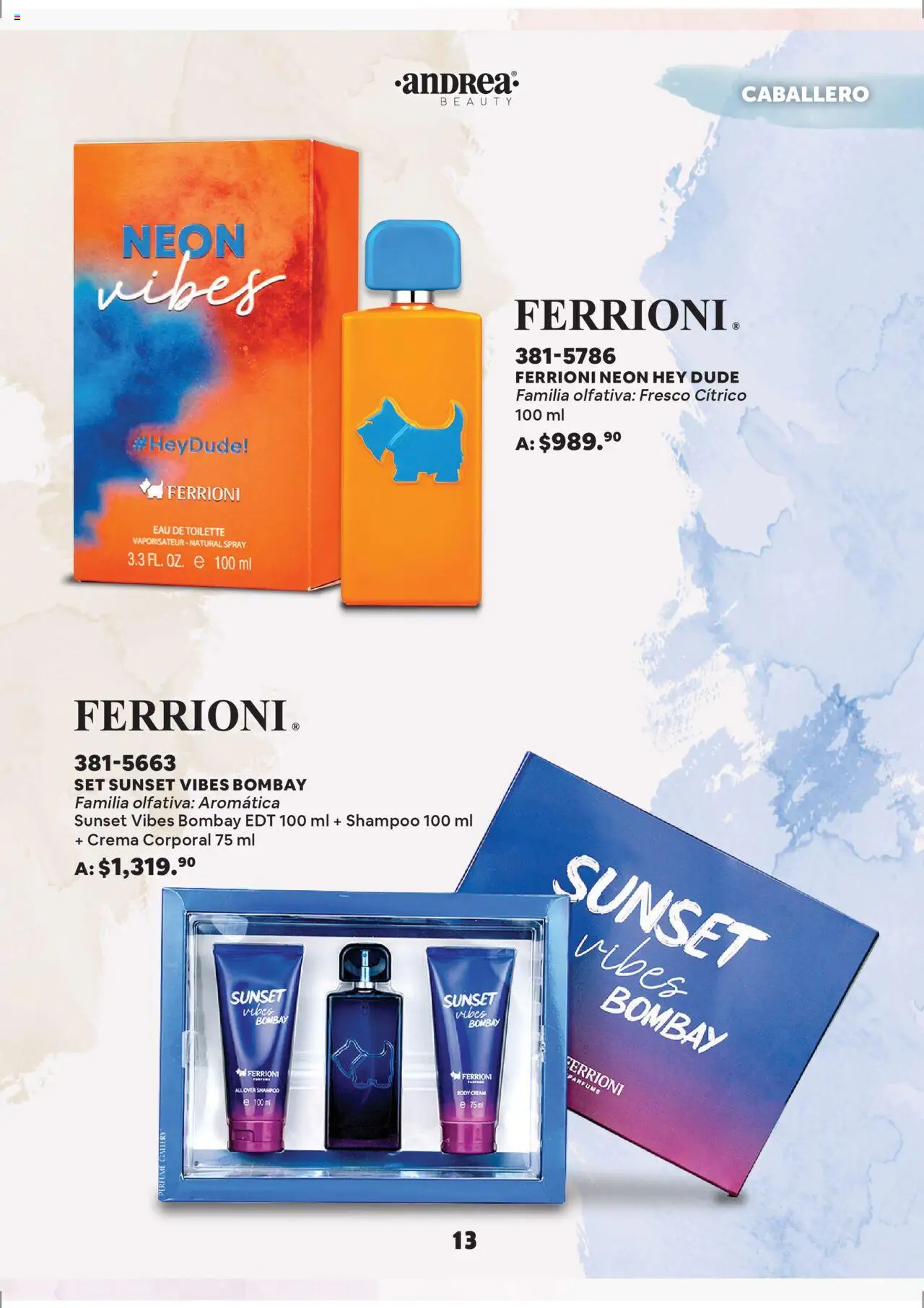 Nuevas ofertas de Andrea válidas en toda la República Mexicana desde el 28.09.2025. ¡Encuentra las mejores ofertas en Andrea - Catálogo Especial de Aromas ! | Página: 13 | Productos: Crema, Perfume, Eau de toilette, Crema corporal