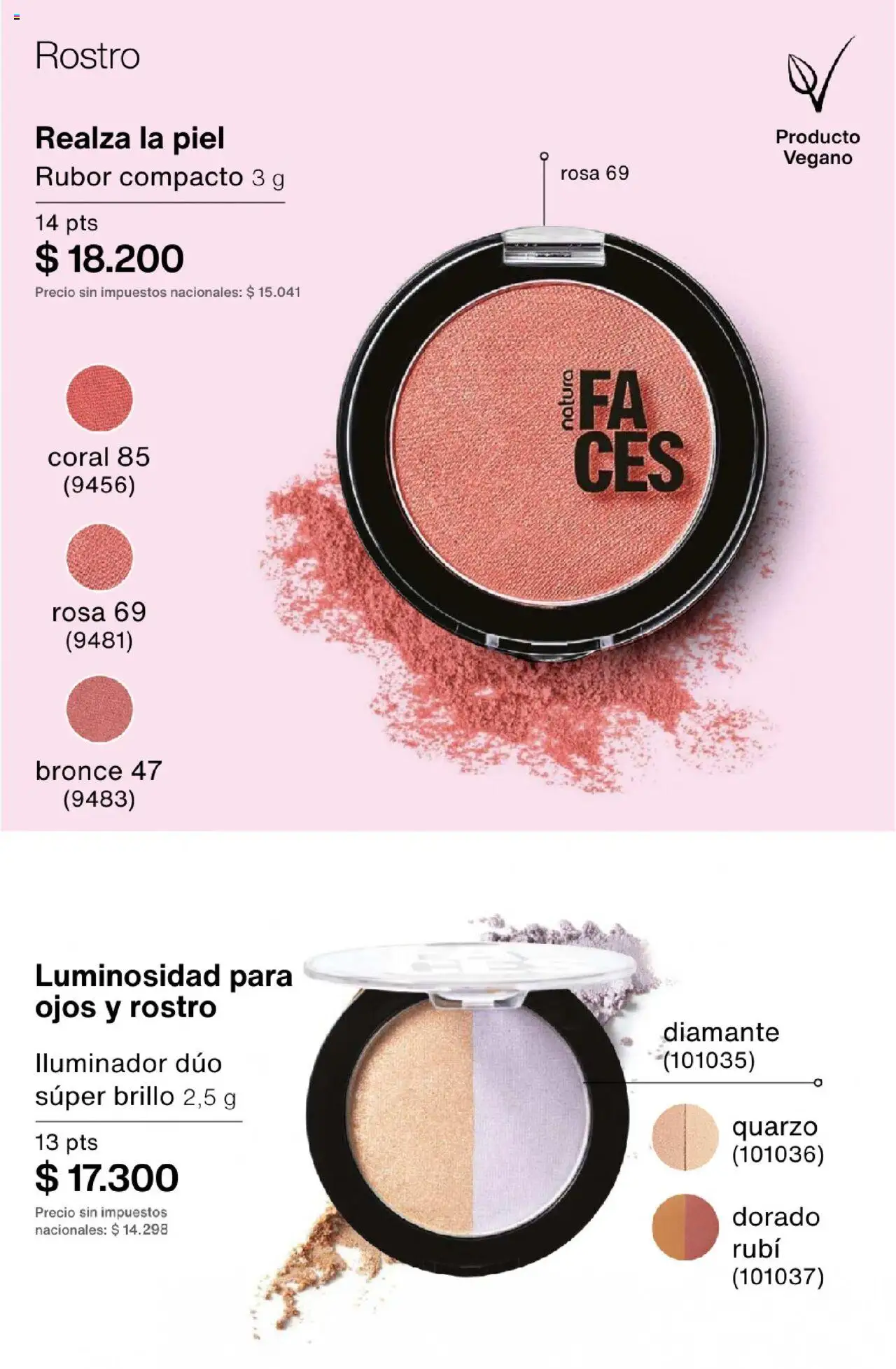 Catálogo Natura Ciclo 13 │ válido desde el 11.09.2025 | Página: 176 | Productos: Iluminador, Rubor, Brillo