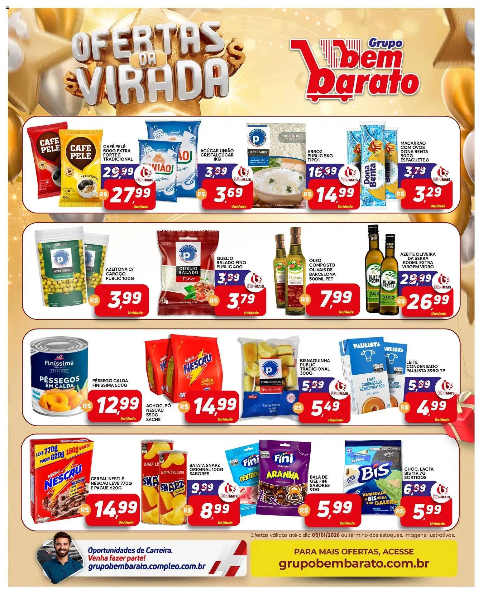 Supermercado Bem Barato Folheto - válido de 30.12.2025 | Página: 3 | Produtos: Pó, Ovos, Óleo, Arroz
