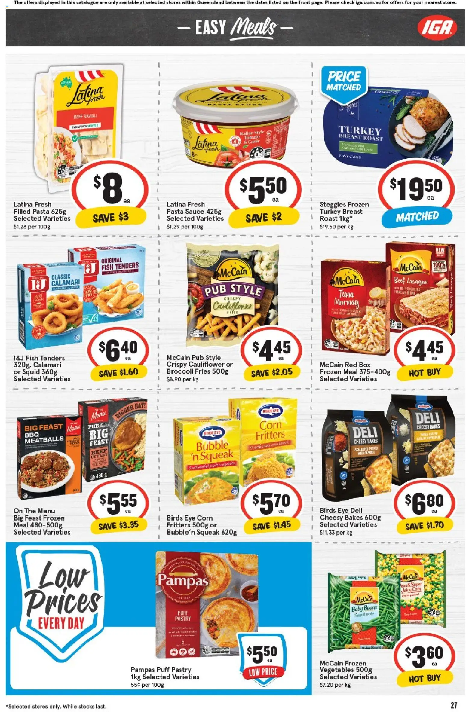 IGA catalogue - valid from 05.11.2025 | Page: 27 | Products: Box, Pastry, Vegetables, Cauliflower