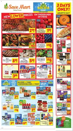 Preview of Save Mart weekly ads valid from 13.08.2025