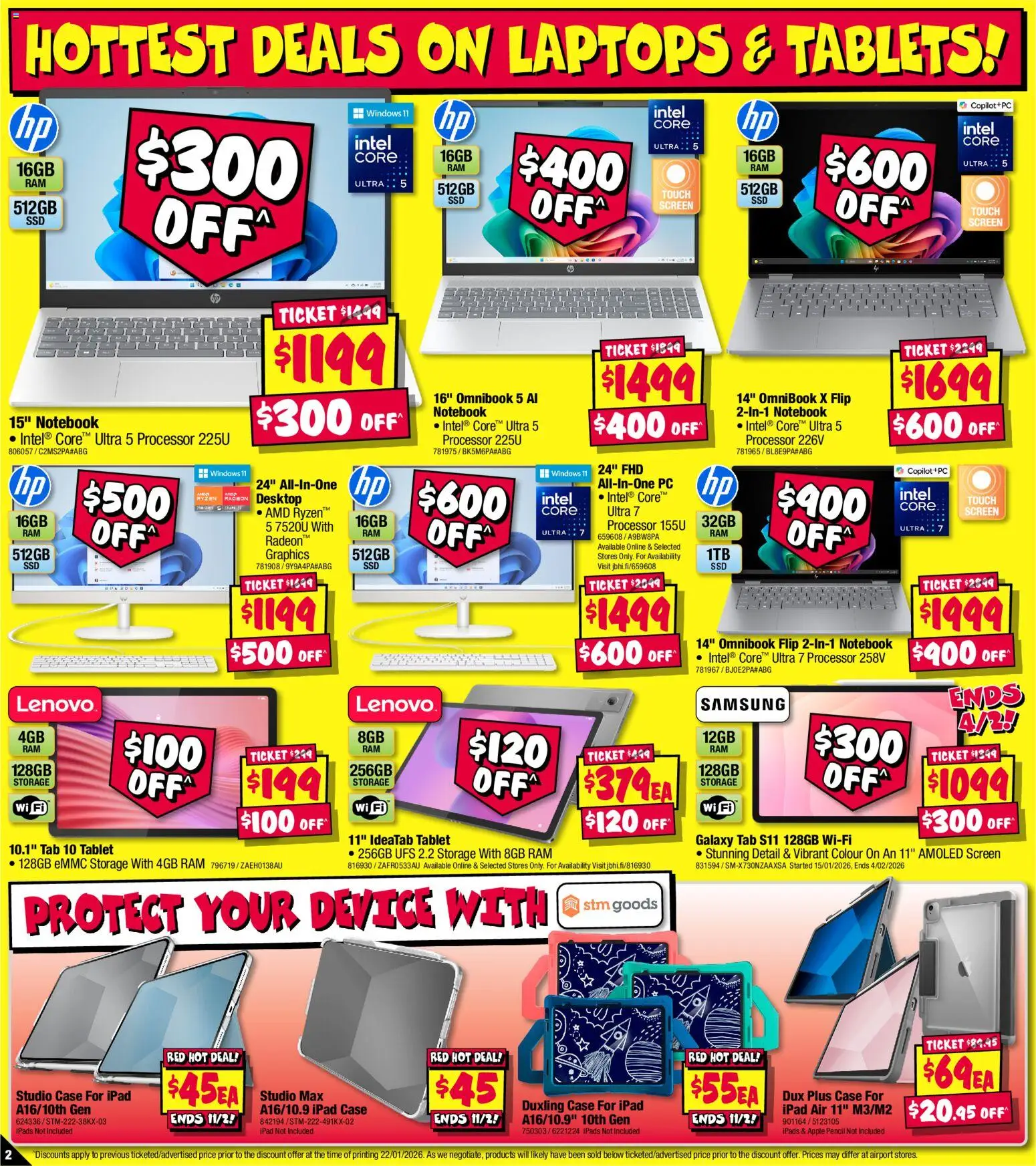 JB Hi-Fi catalogue - valid from 29.01.2026 | Page: 2 | Products: Device, Desktop, Case, Screen