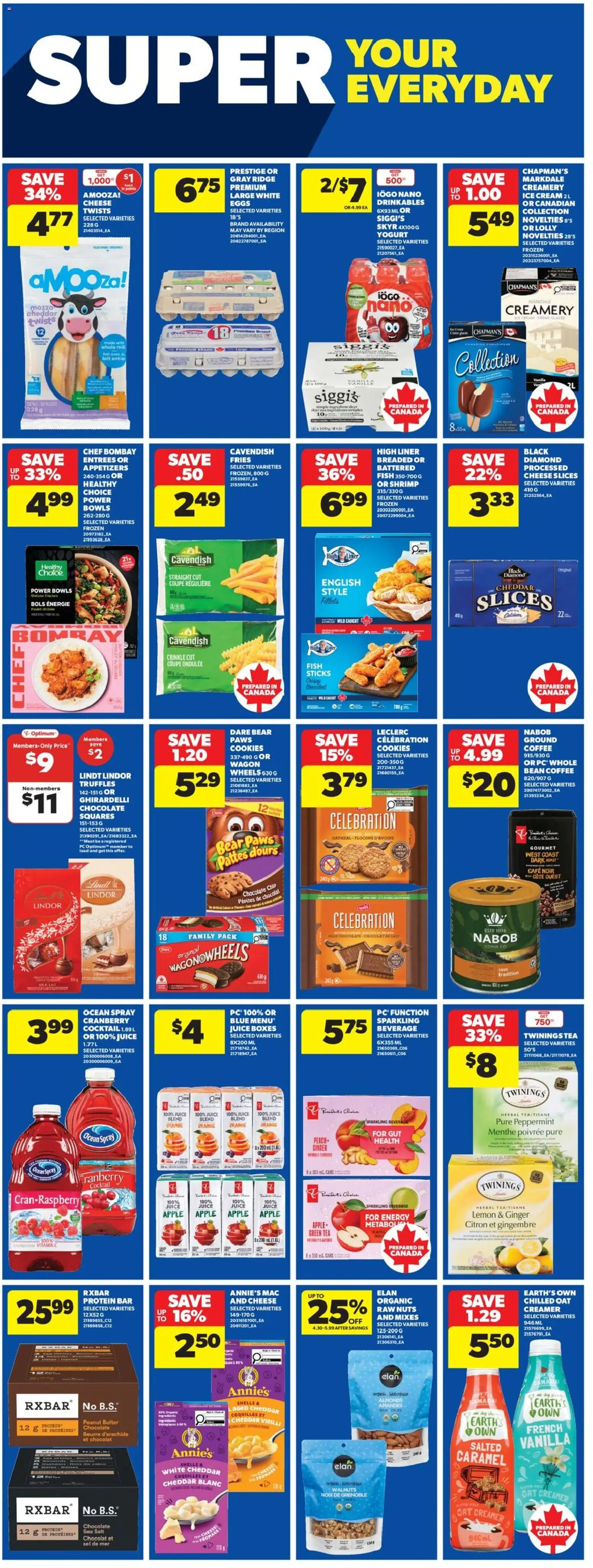 Real Canadian Superstore flyer valid from 16.04.2026 | Page: 18 | Products: Fish, Nuts, Butter, Juice