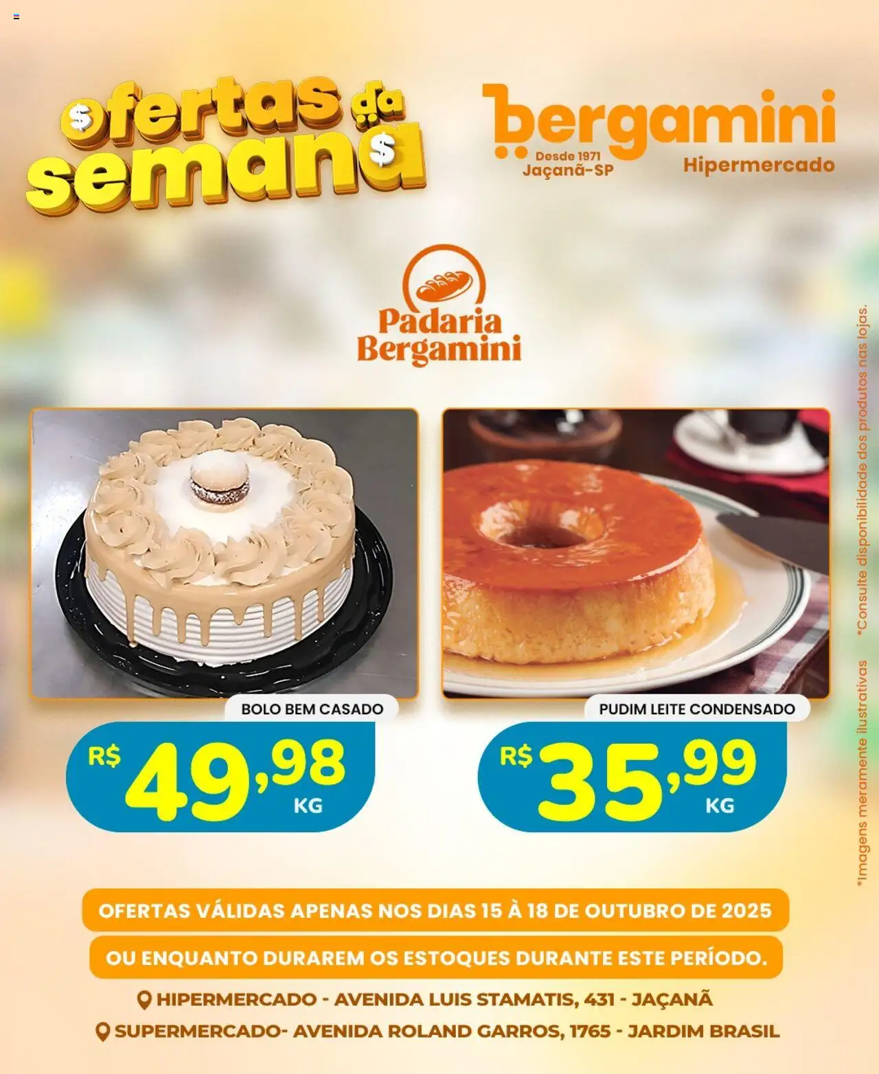 Supermercado Bergamini Folheto - válido de 15.10.2025 | Página: 10 | Produtos: Leite, Bolo, Leite condensado