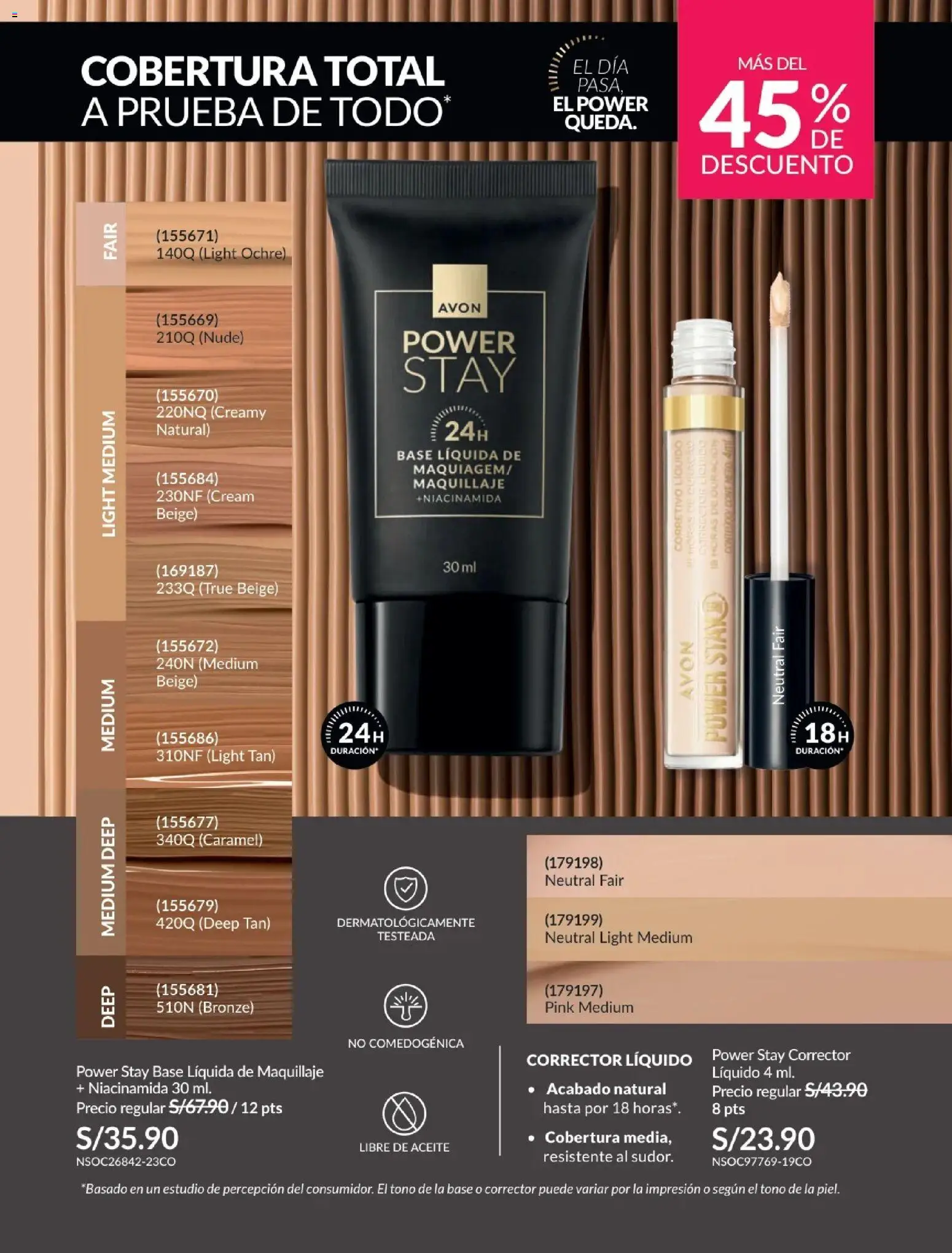 Catálogo Avon válido desde 01.01.2026 | Página: 39 | Productos: Aceite, Maquillaje, Corrector