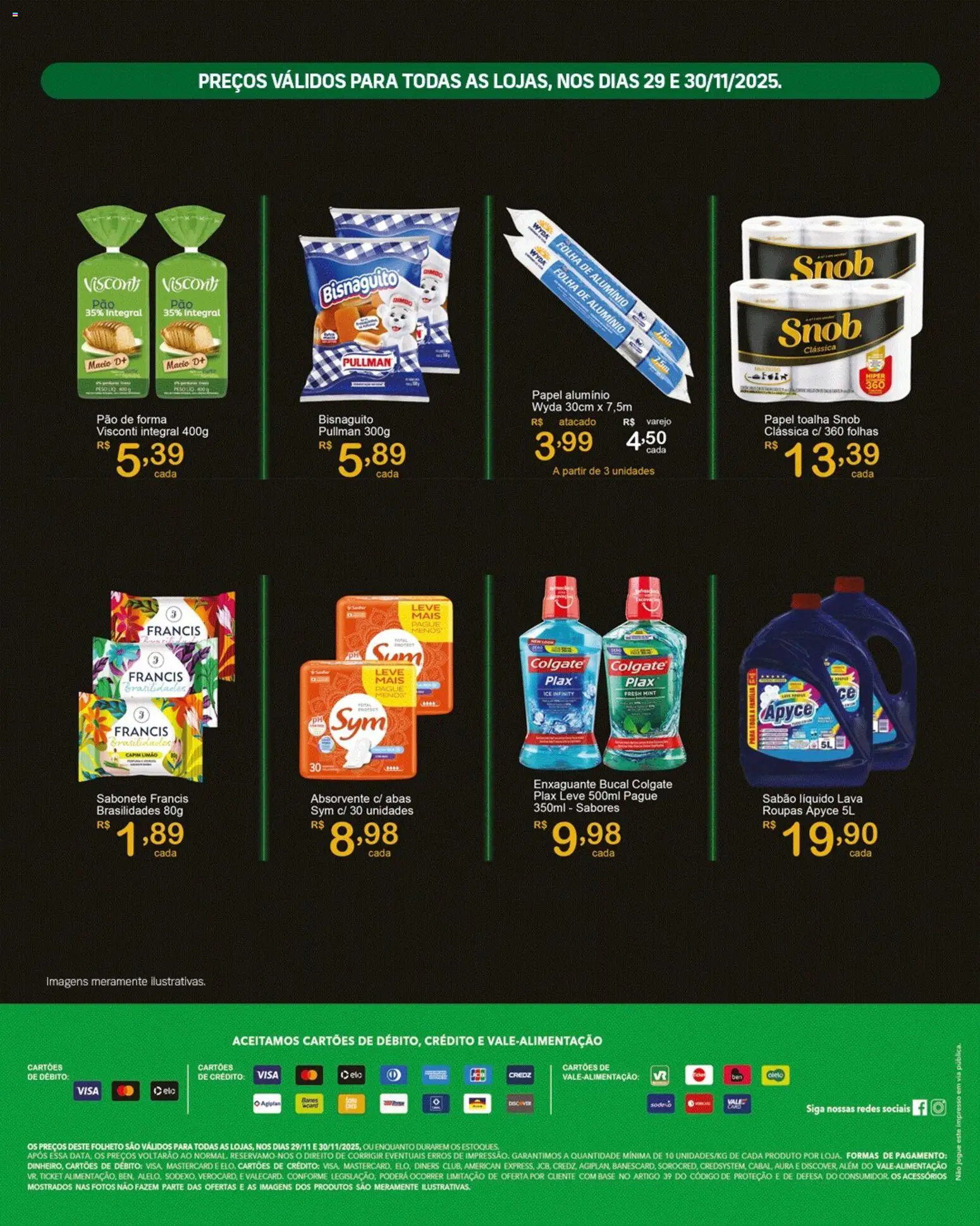 GIGA Atacado Folheto - válido de 29.11.2025 | Página: 3 | Produtos: Sabão, Pão de forma, Sabonete, Absorvente