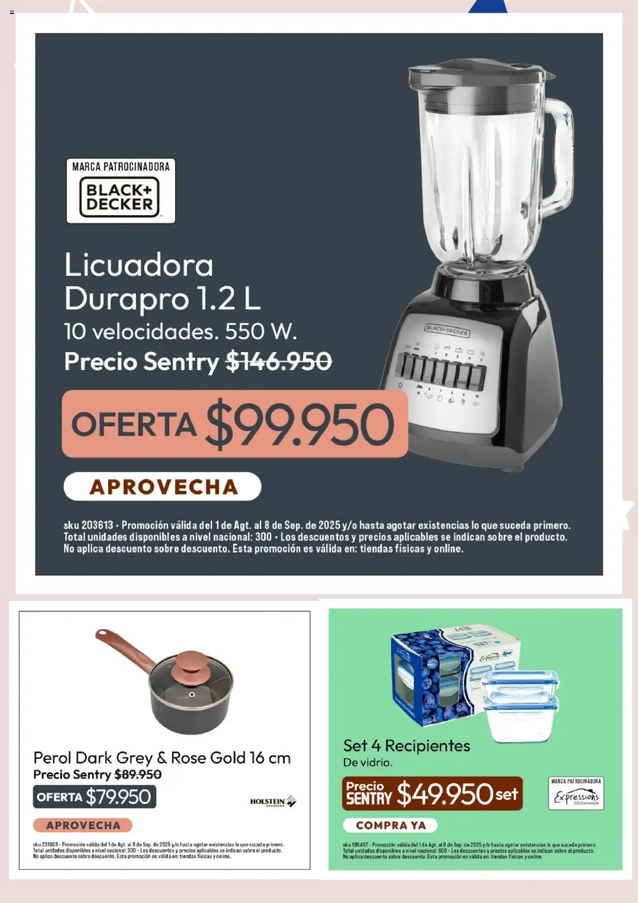Home Sentry revista - valida desde el 04.08.2025 | Página: 3 | Productos: Sobre, Licuadora