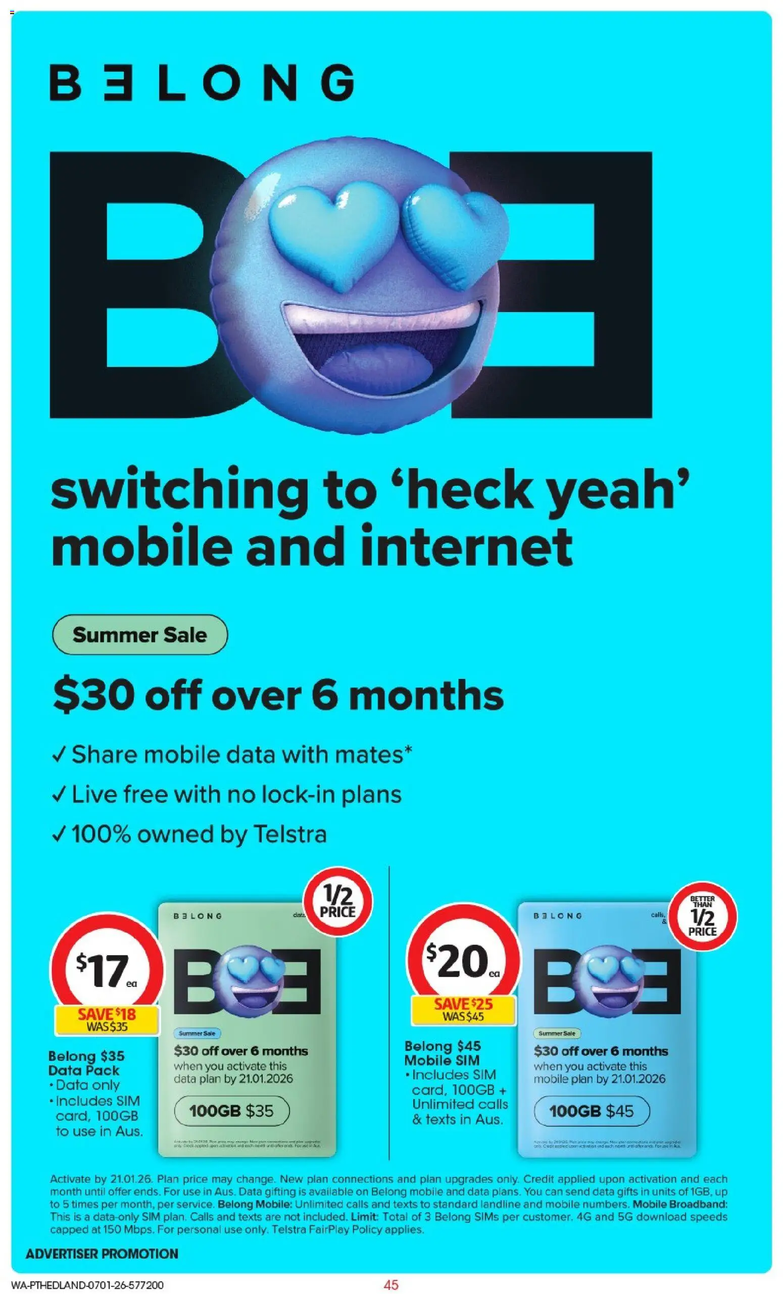 Coles catalogue - valid from 07.01.2026 | Page: 46 | Products: Mobile