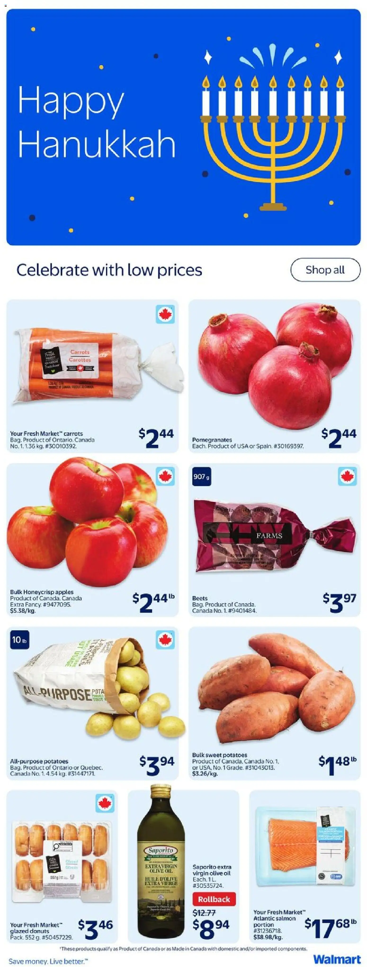Walmart flyer valid from 11.12.2025 | Page: 20 | Products: Potatoes, Oil, Apples