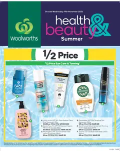 Preview of Woolworths Summer Health & Beauty Catalogue WA - valid from 19.11.2025
