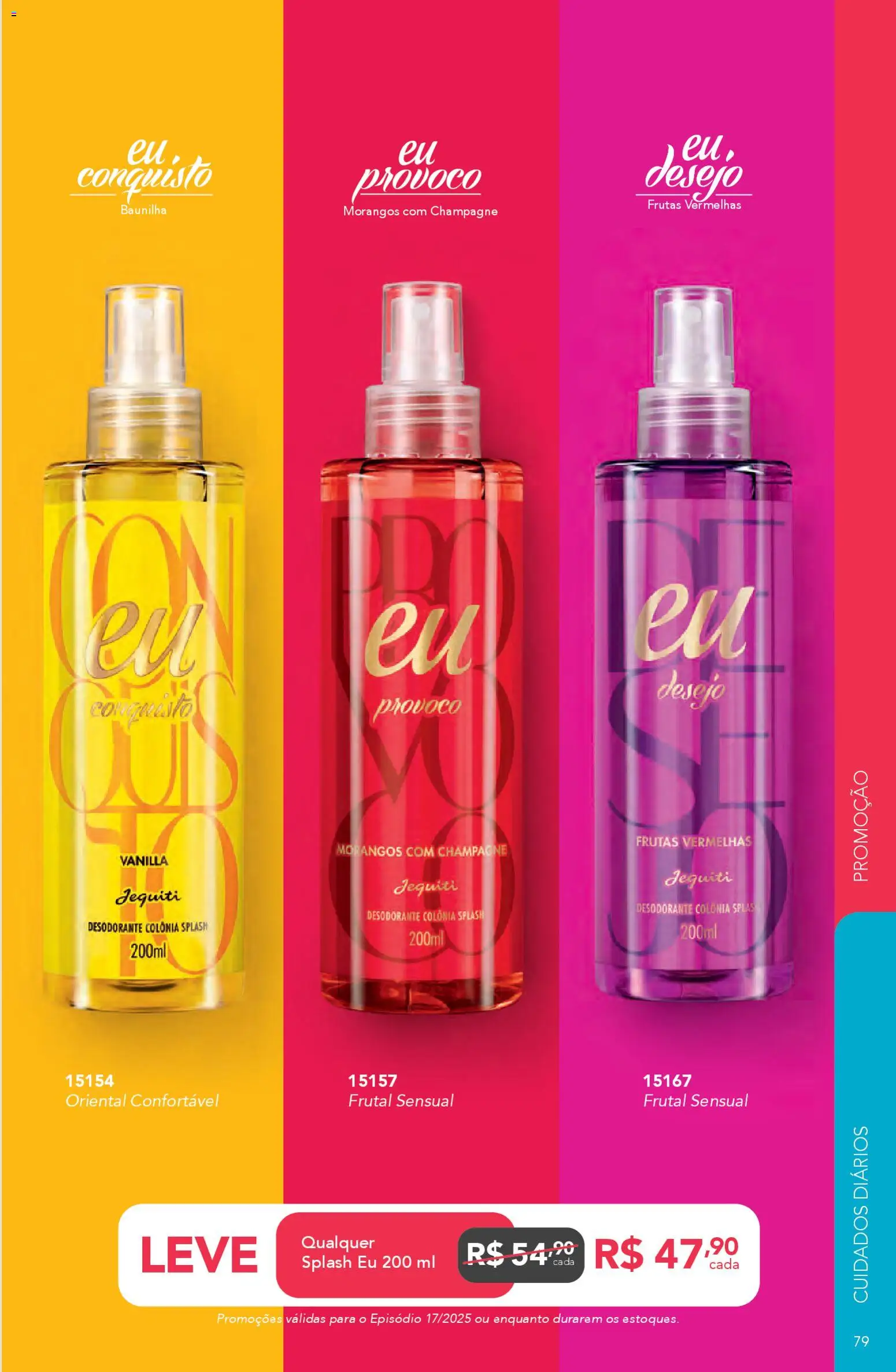 Jequiti Folheto - válido de 02.12.2025 | Página: 79 | Produtos: Champagne, Desodorante, Morangos