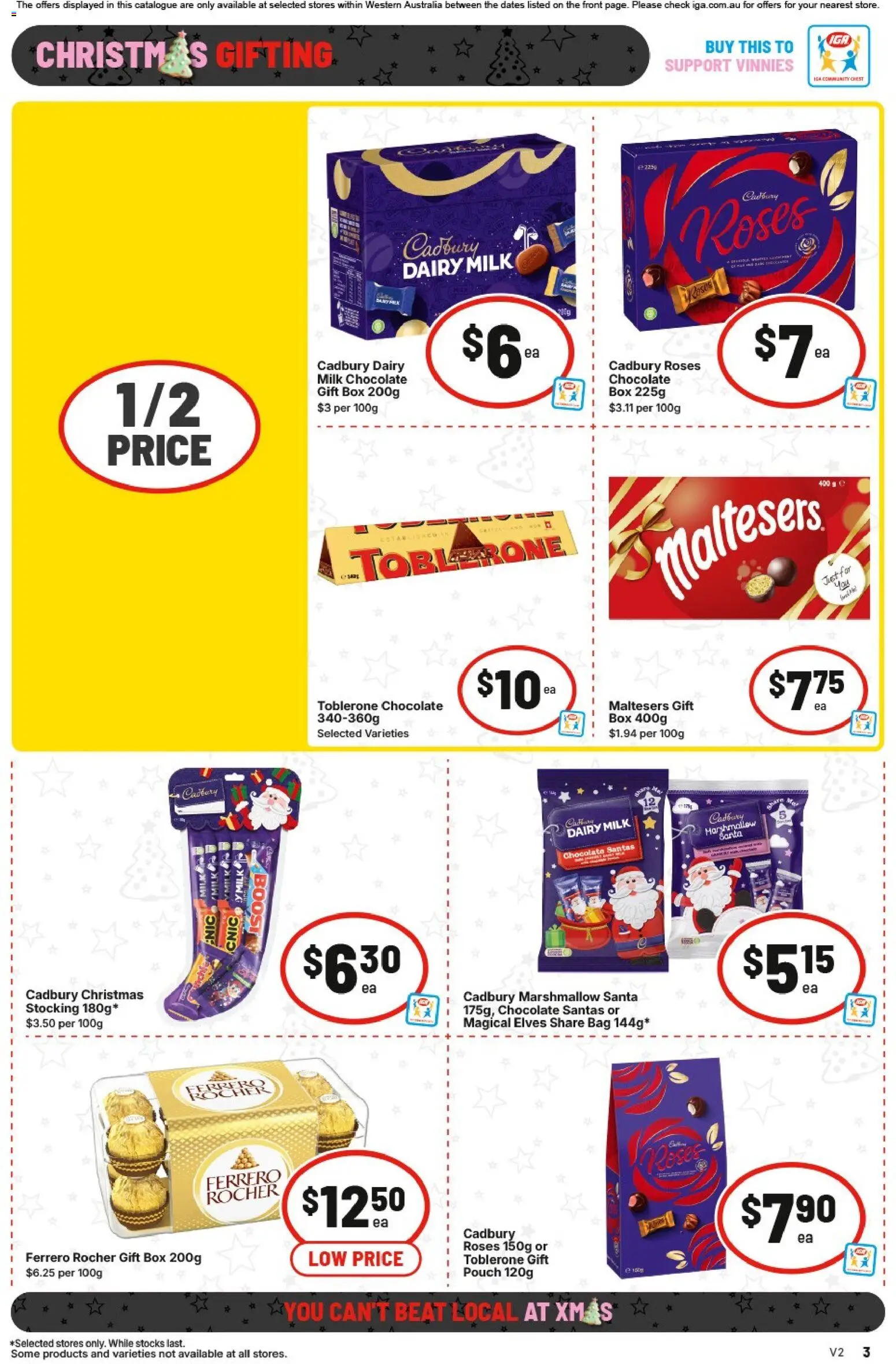 IGA catalogue - valid from 17.12.2025 | Page: 3 | Products: Milk, Dairy, Chocolate, Bag