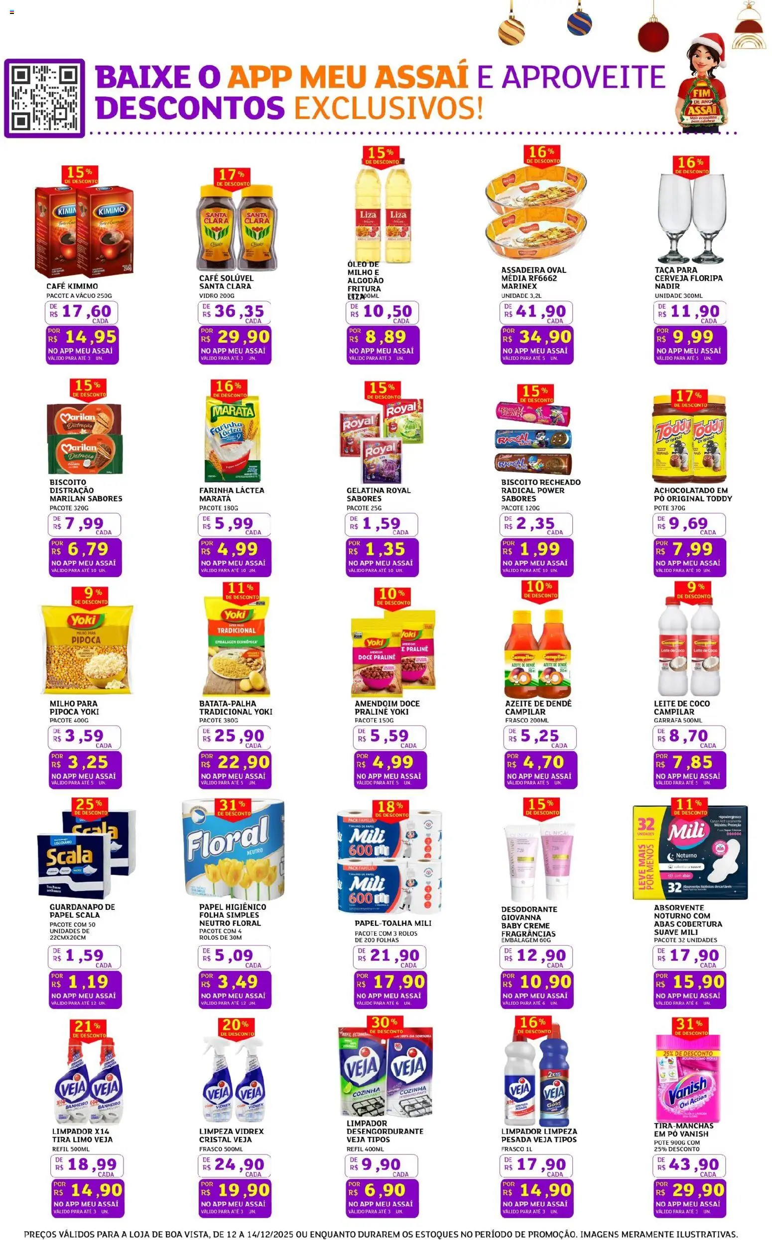 Assaí Atacadista Folheto - válido de 12.12.2025 | Página: 3 | Produtos: Desengordurante, Desodorante, Leite, Creme