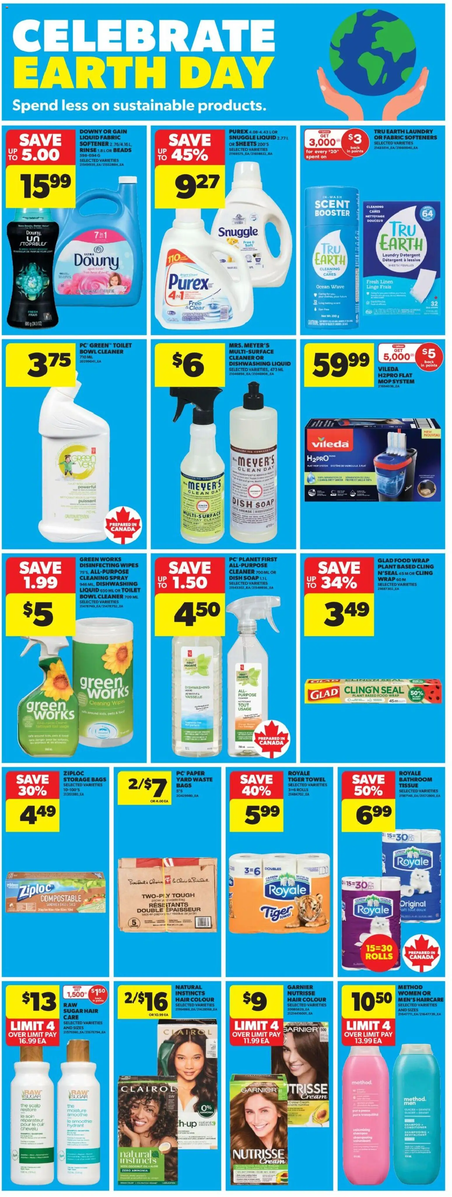 Real Canadian Superstore flyer valid from 16.04.2026 | Page: 20 | Products: Cream, PC, Conditioner, Detergent