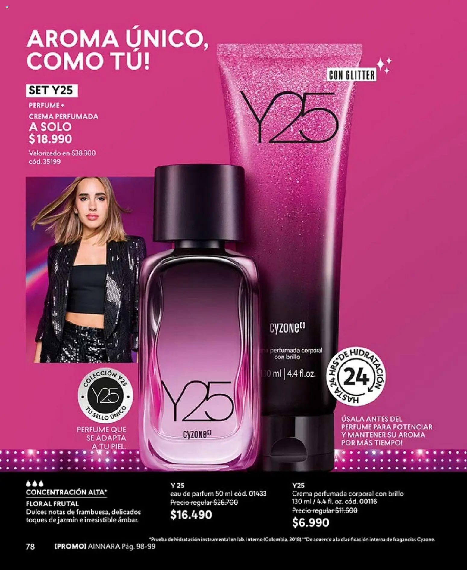 Catálogo CyZone Campaña 2 │ válido desde el 16.01.2026 | Página: 78 | Productos: Brillo, Glitter, Perfume, Crema