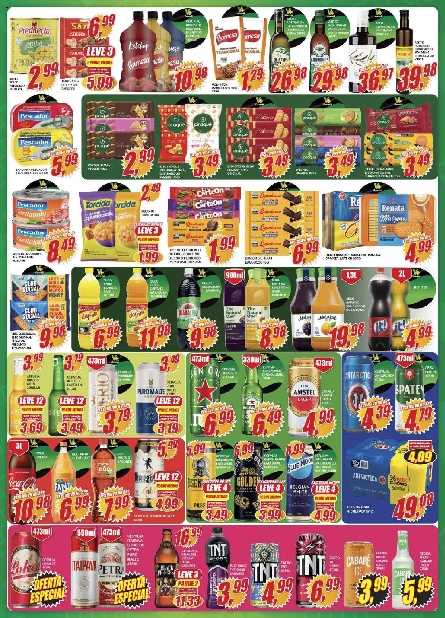 Vianense Folheto - válido de 10.04.2026 | Página: 4 | Produtos: Presunto, Bebida, Atum, Isotônico