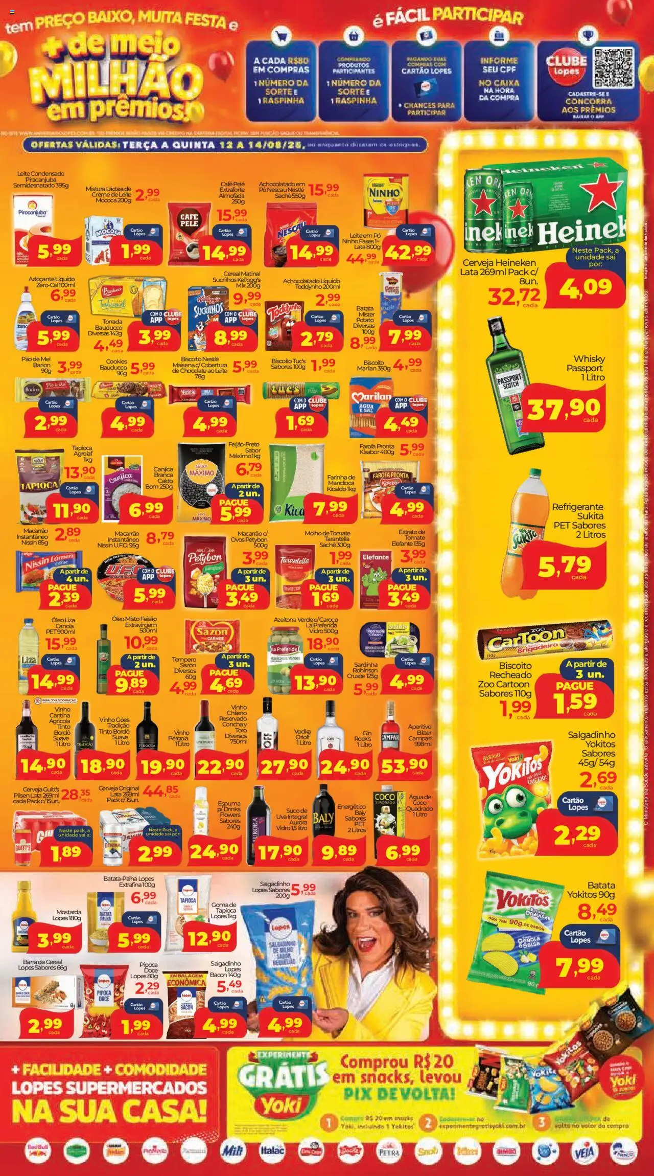 Lopes Supermercados Folheto - válido de 12.08.2025 | Página: 3 | Produtos: Caixa, Leite, Óleo, Suco