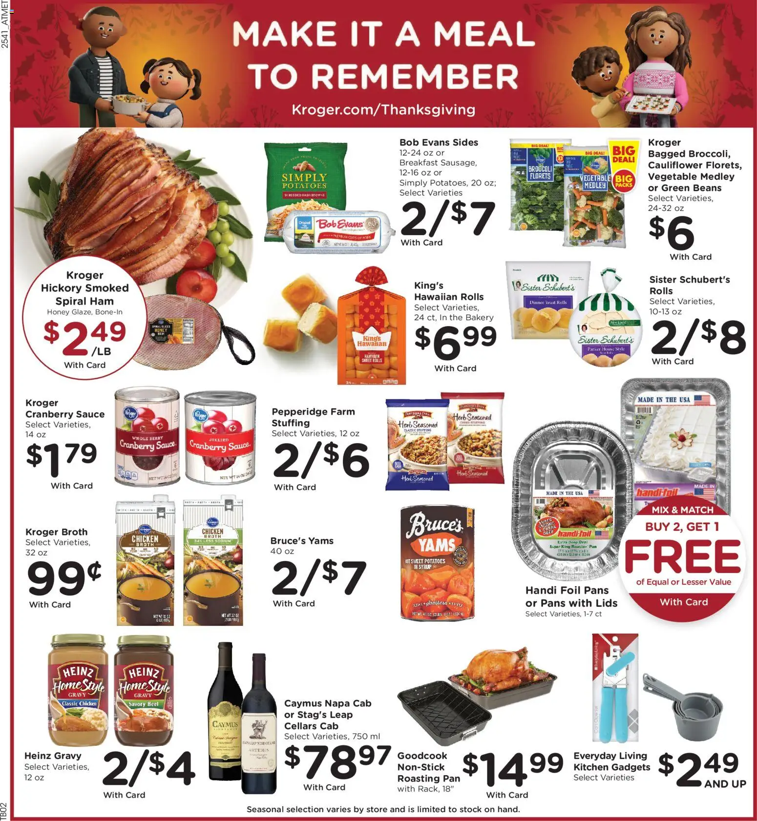 Kroger Black Friday - valid from 12.11.2025 | Page: 4 | Products: Broccoli, Pan, Ham, Cauliflower