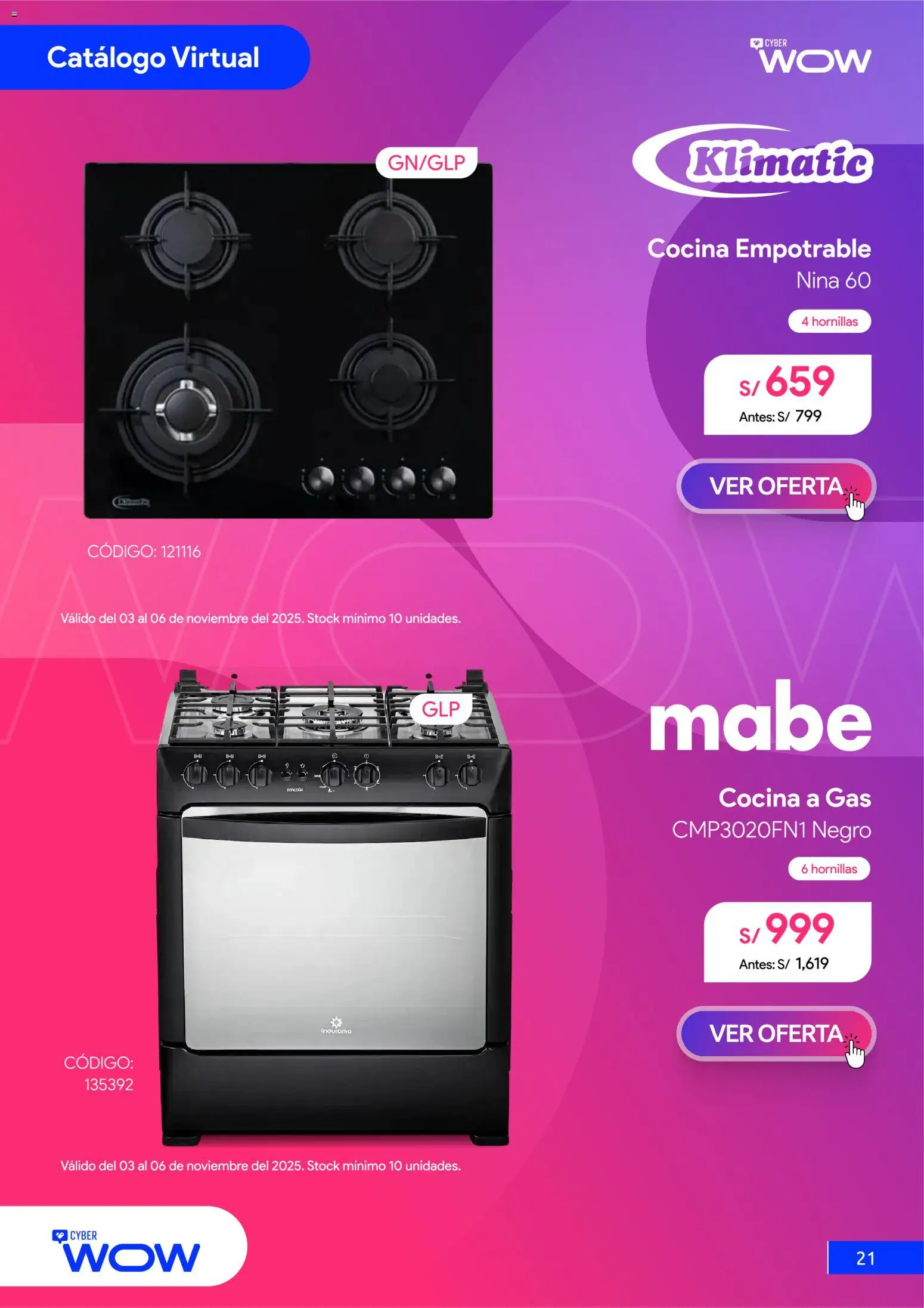 Catálogo Hiraoka válido desde 03.11.2025 | Página: 22 | Productos: Cocina