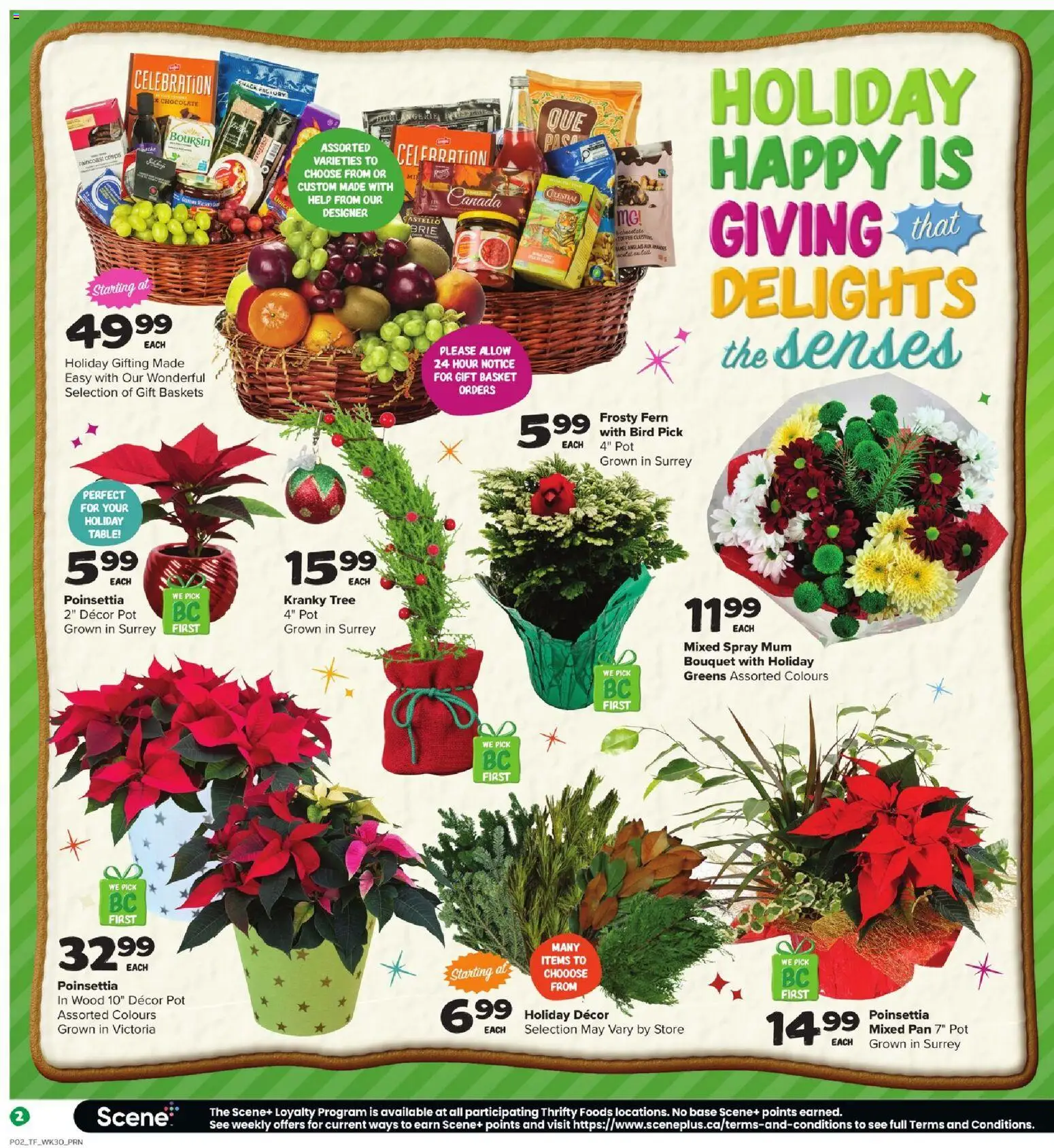 Thrifty Foods flyer valid from 20.11.2025 | Page: 3 | Products: Table, Basket, Chocolate