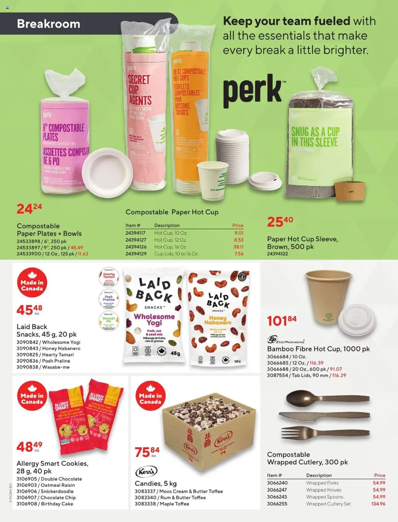 Staples flyer valid from 03.10.2025 | Page: 9 | Products: Cream, Butter, Chocolate