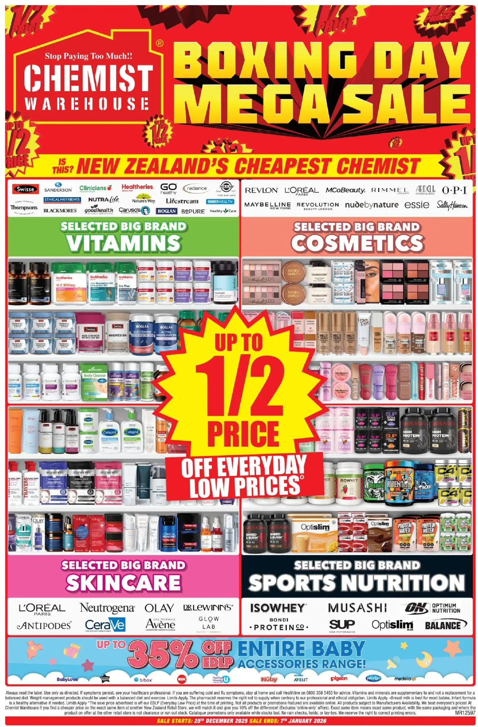 Chemist Warehouse catalogue from 25.12.2025 | Page: 1