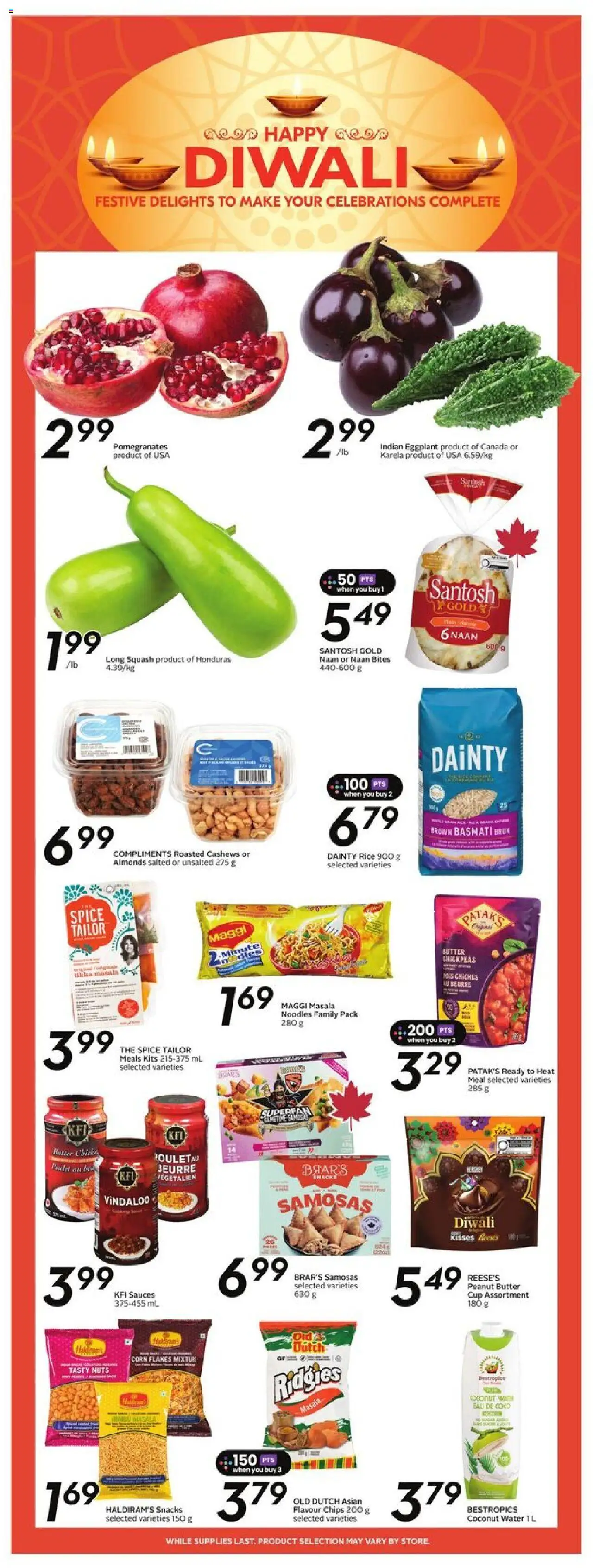 Sobeys flyer valid from 25.09.2025 | Page: 15 | Products: Noodles, Chips, Nuts, Flakes