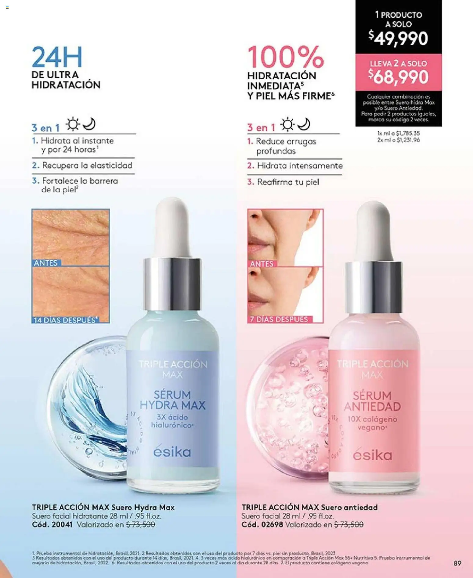 Ésika revista - valida desde el 01.01.2026 | Página: 89 | Productos: Serum, Combinación