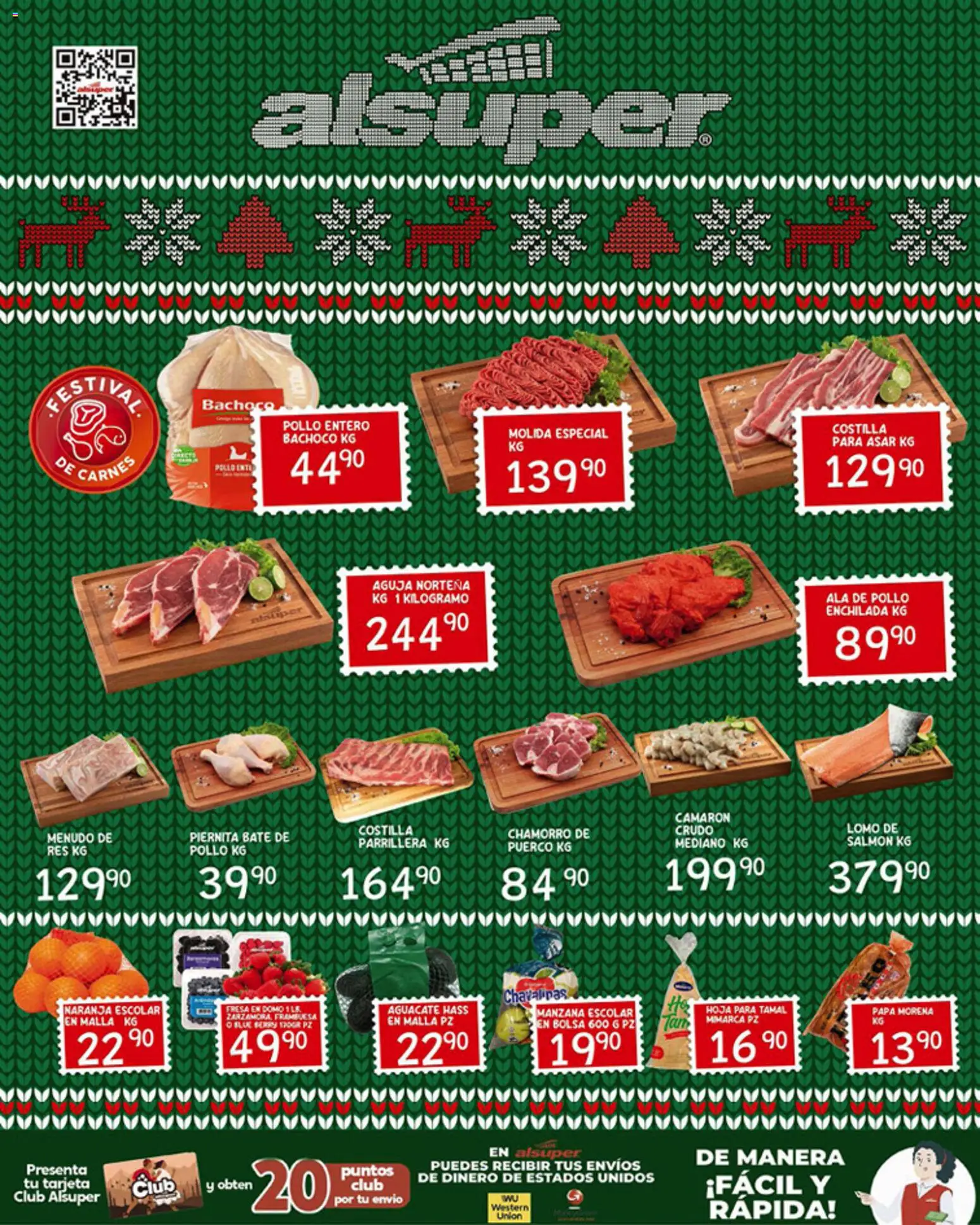 Nuevas ofertas de Alsuper válidas en toda la República Mexicana desde el 19.12.2025. ¡Encuentra las mejores ofertas en Alsuper folleto Chihuahua Estado! | Página: 8 | Productos: Pollo, Fresa, Bolsa, Aguacate