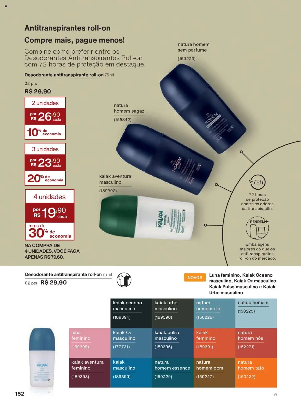 Natura Folheto - válido de 18.08.2025 | Página: 152 | Produtos: Perfume, Desodorante