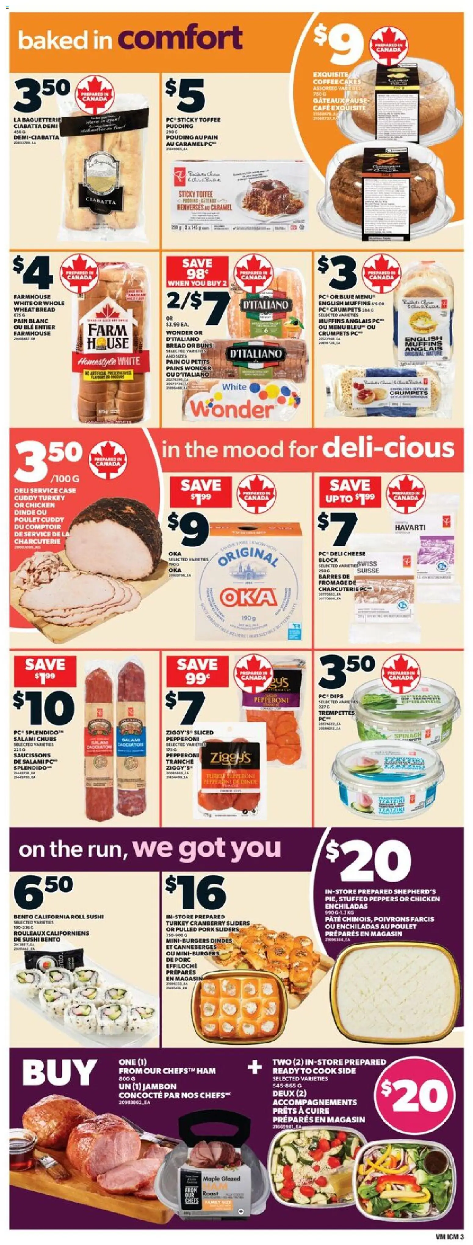 Valu Mart flyer valid from 20.11.2025 | Page: 4 | Products: Turkey, Bread, Coffee, Chicken