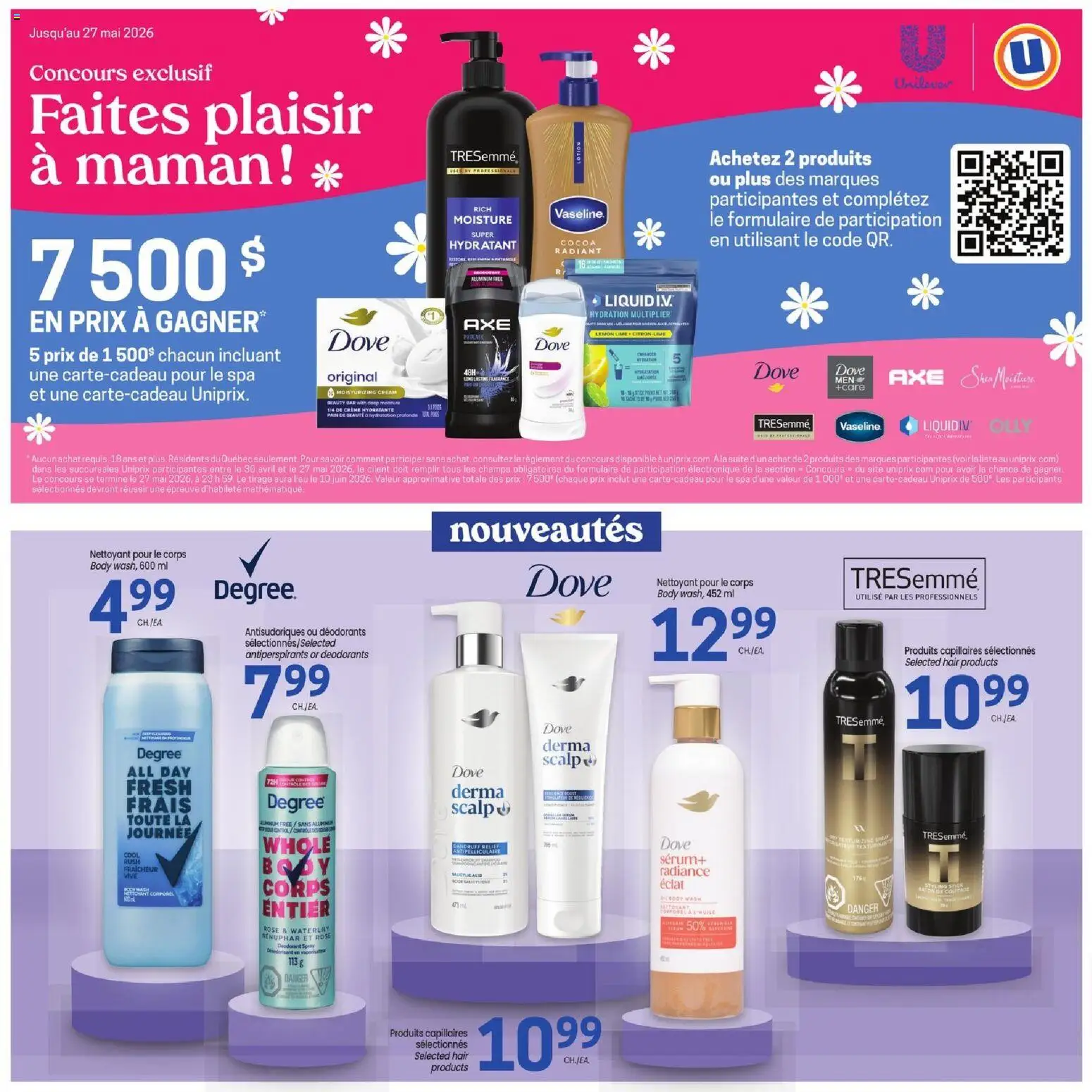 Uniprix flyer valid from 30.04.2026 | Page: 7 | Products: Cream, Body wash, Deodorant