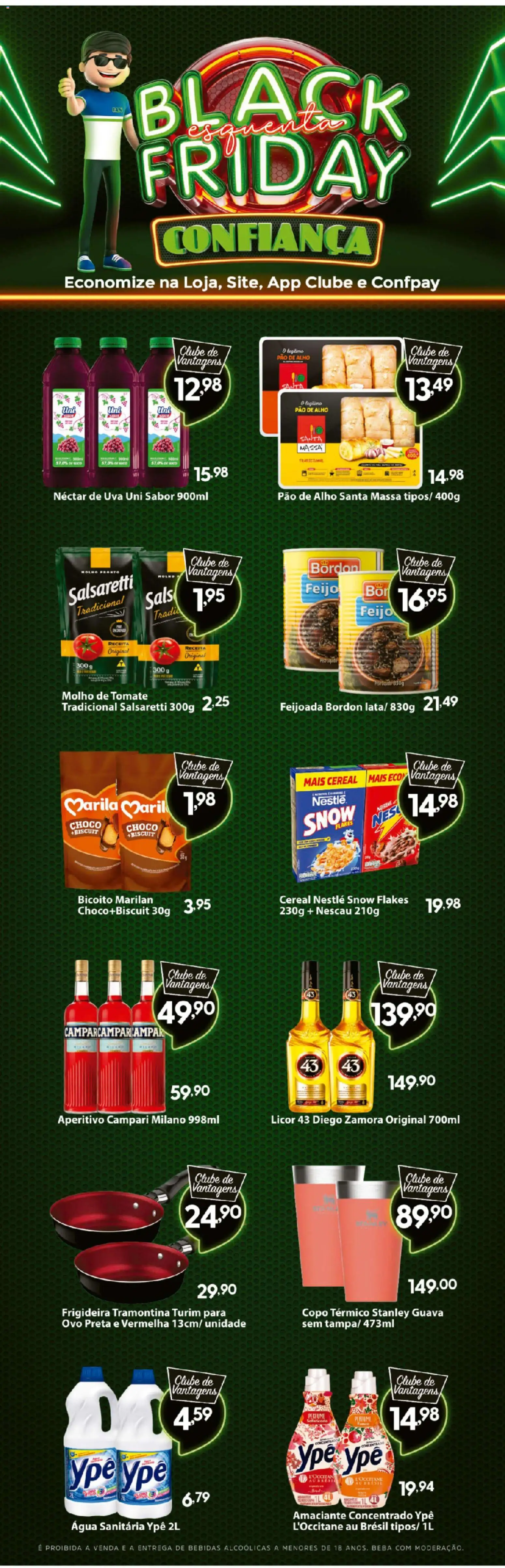 Confiança Folheto - válido de 24.10.2025 | Página: 5 | Produtos: Licor 43, Molho de tomate, Pao de alho, Pão