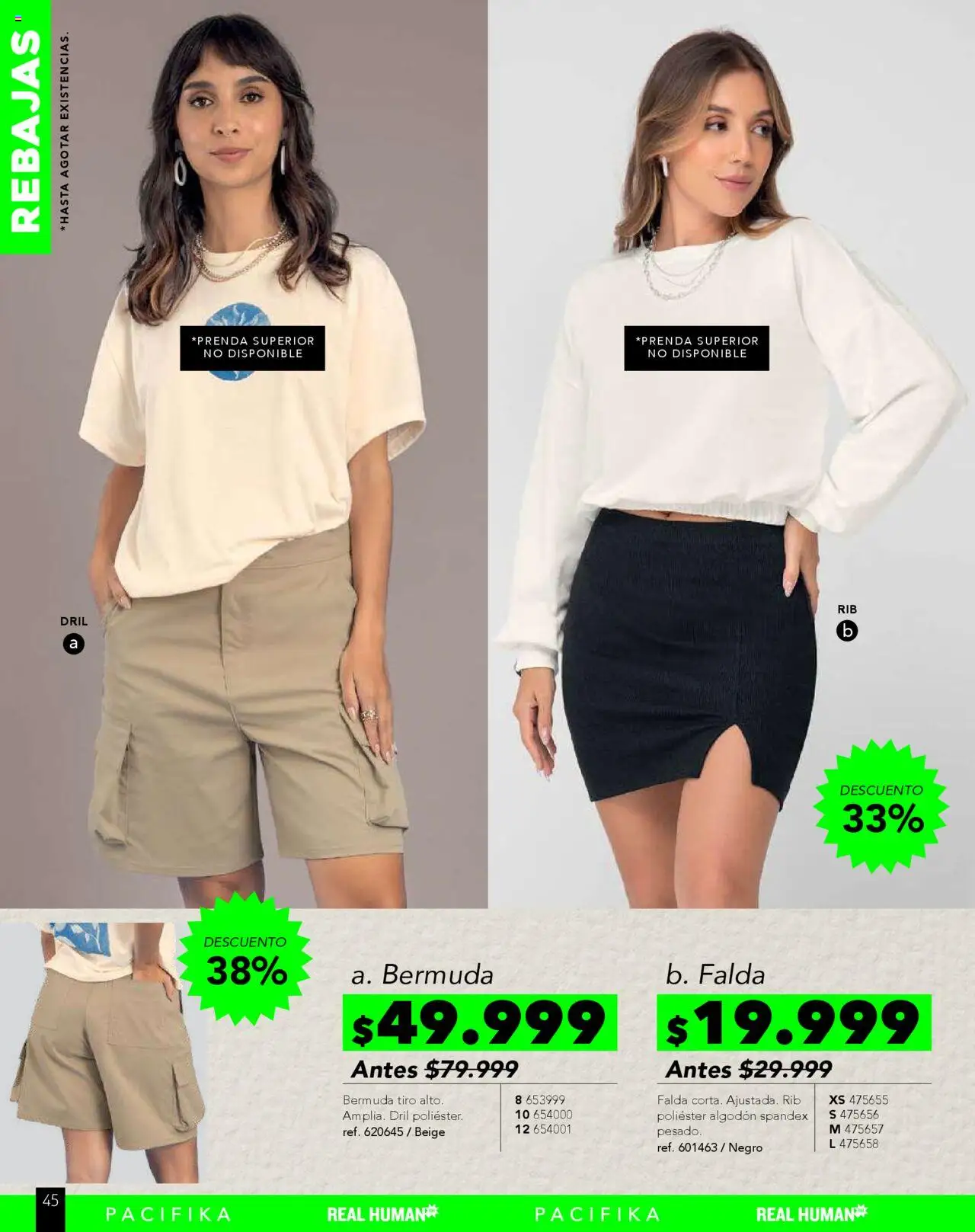 Pacifika revista - valida desde el 01.08.2025 | Página: 219 | Productos: Algodón, Falda, Bermuda
