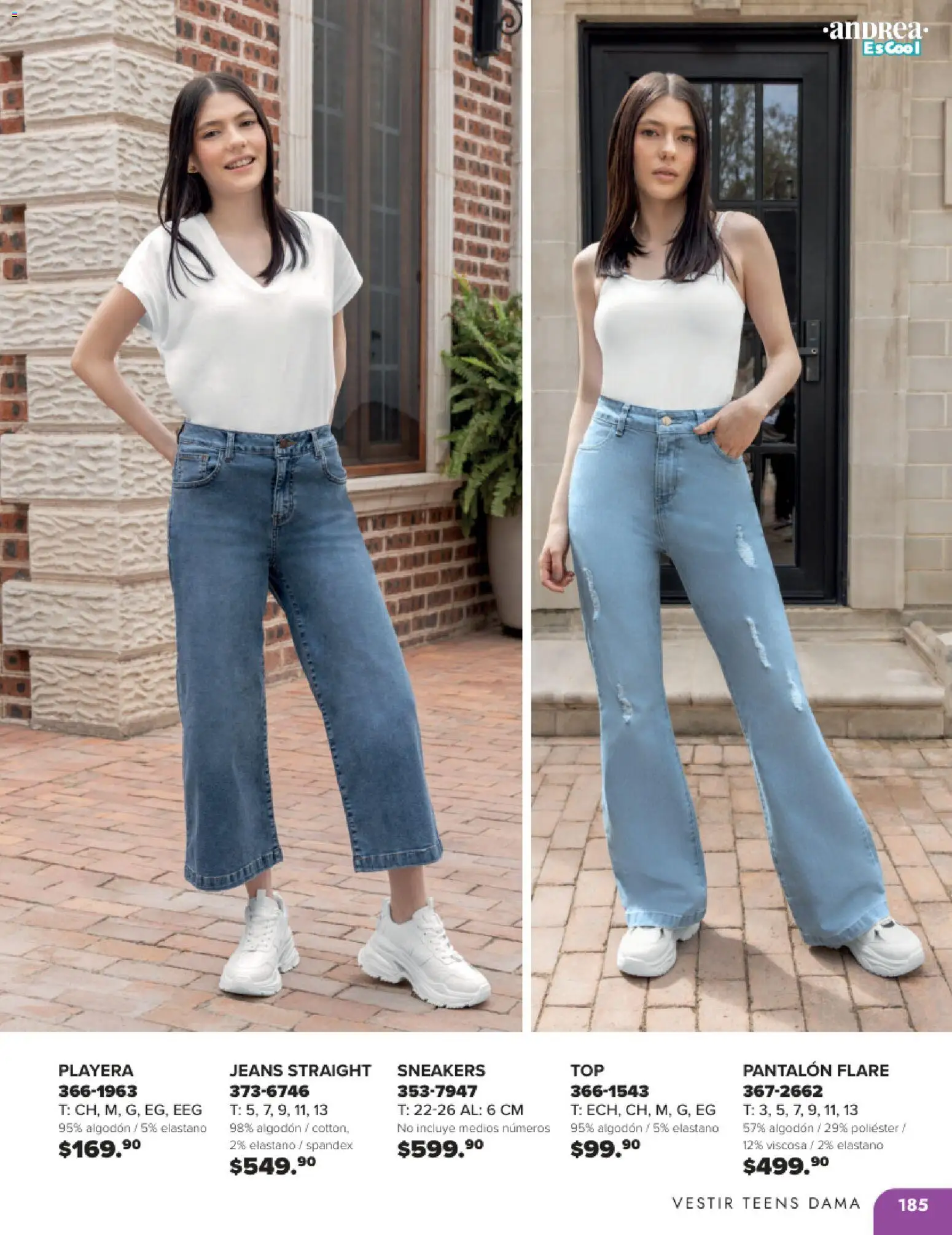 Nuevas ofertas de Andrea válidas en toda la República Mexicana desde el 25.05.2025. ¡Encuentra las mejores ofertas en Andrea catálogo Colegial ! | Página: 185 | Productos: Algodón, Playera