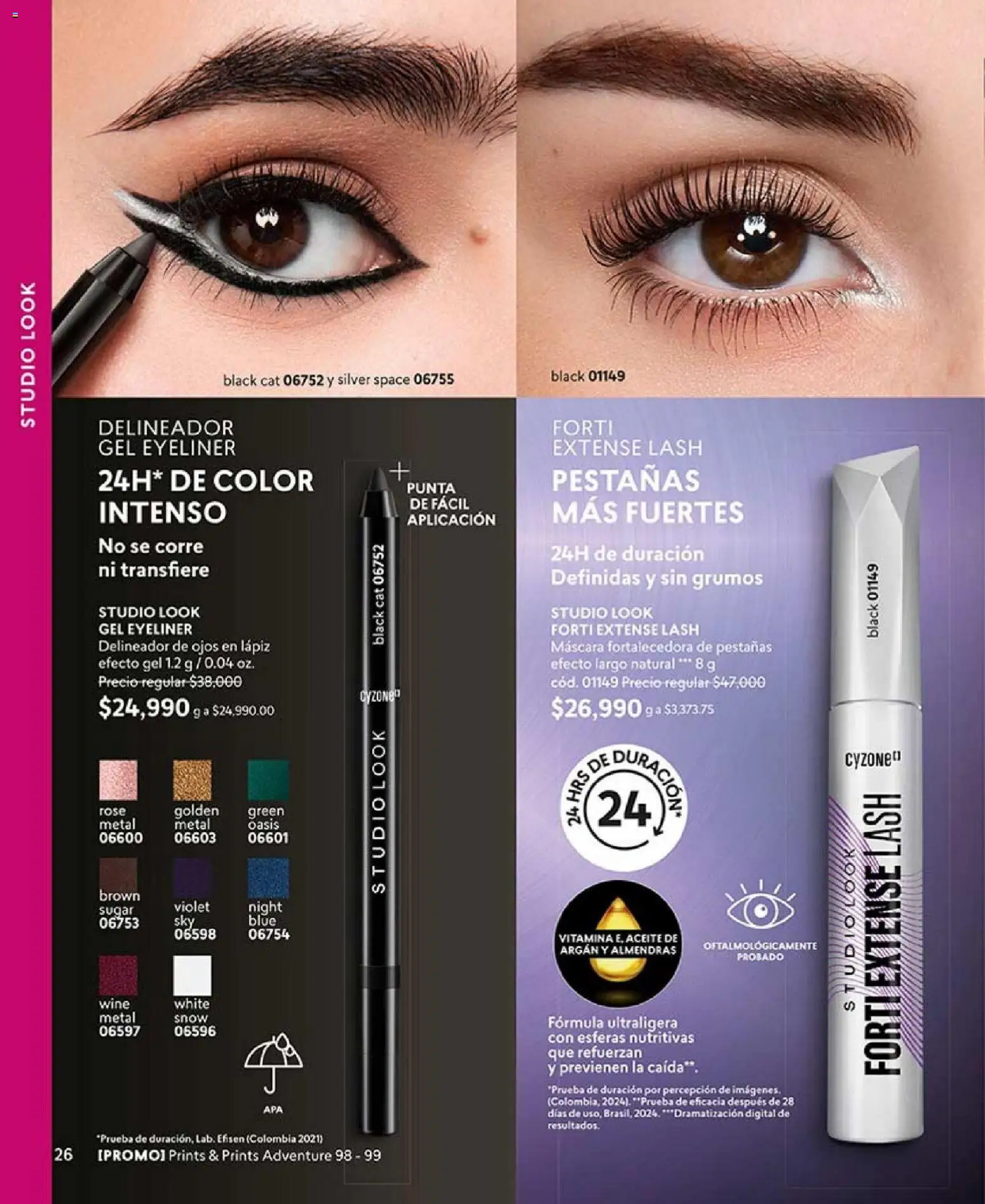 CyZone revista - valida desde el 01.02.2026 | Página: 26 | Productos: Máscara, Delineador de ojos, Delineador, Aceite