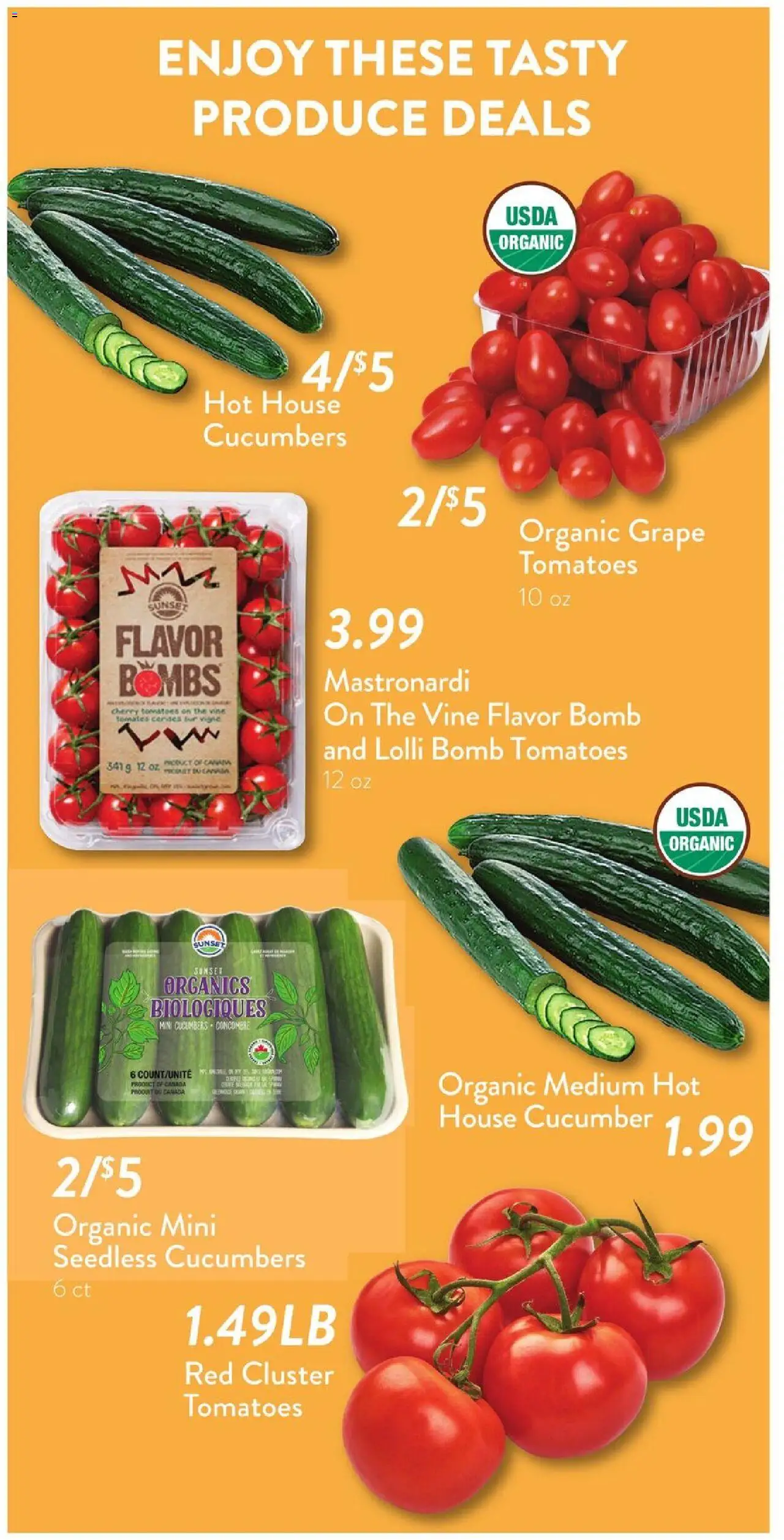 Fresh Thyme Weekly Ad - OH - valid from 30.07.2025 | Page: 9 | Products: Tomatoes, Cucumbers