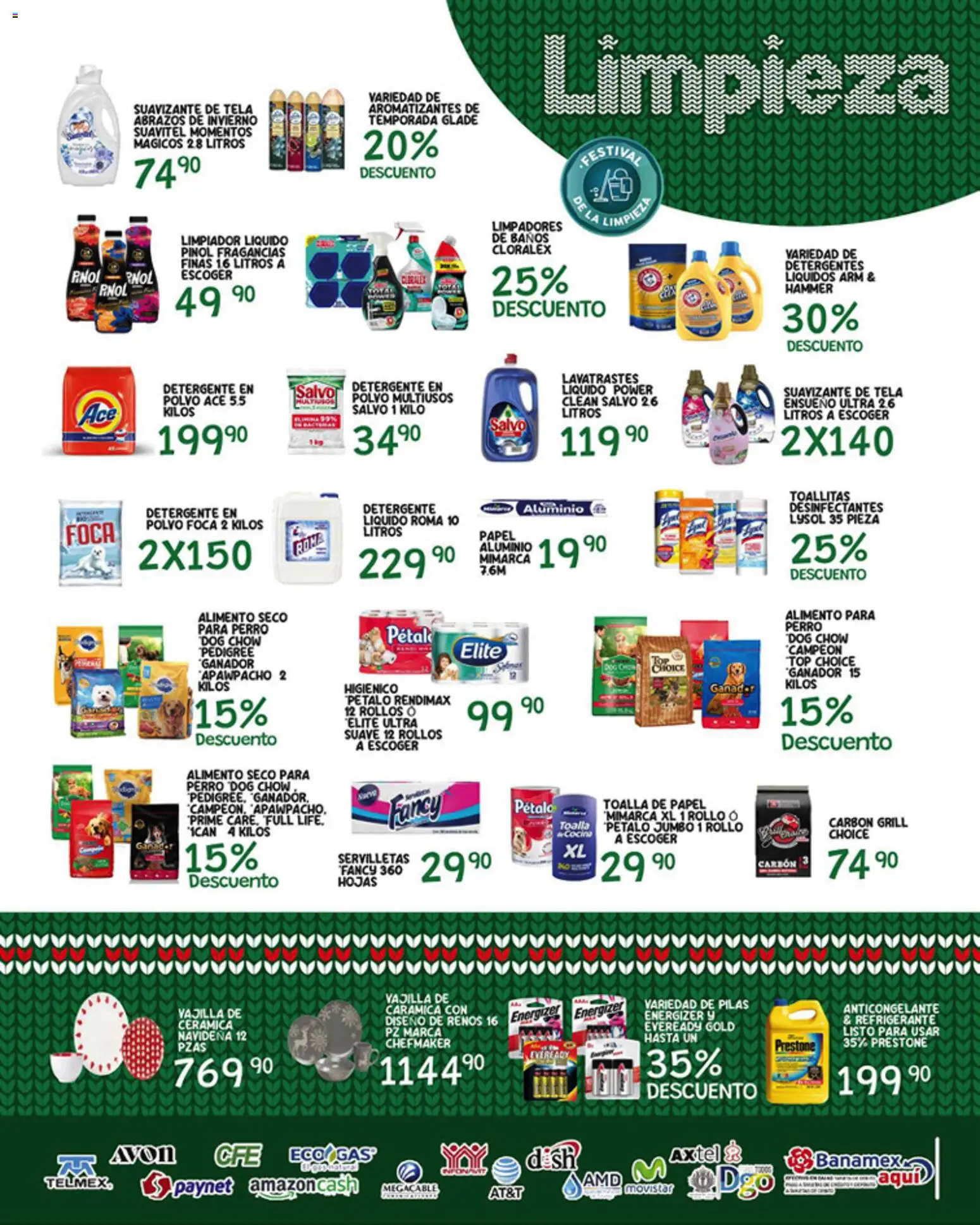 Nuevas ofertas de Alsuper válidas en toda la República Mexicana desde el 23.12.2025. ¡Encuentra las mejores ofertas en Alsuper folleto Durango! | Página: 5 | Productos: Suavizante, Limpiador, Toalla, Servilletas