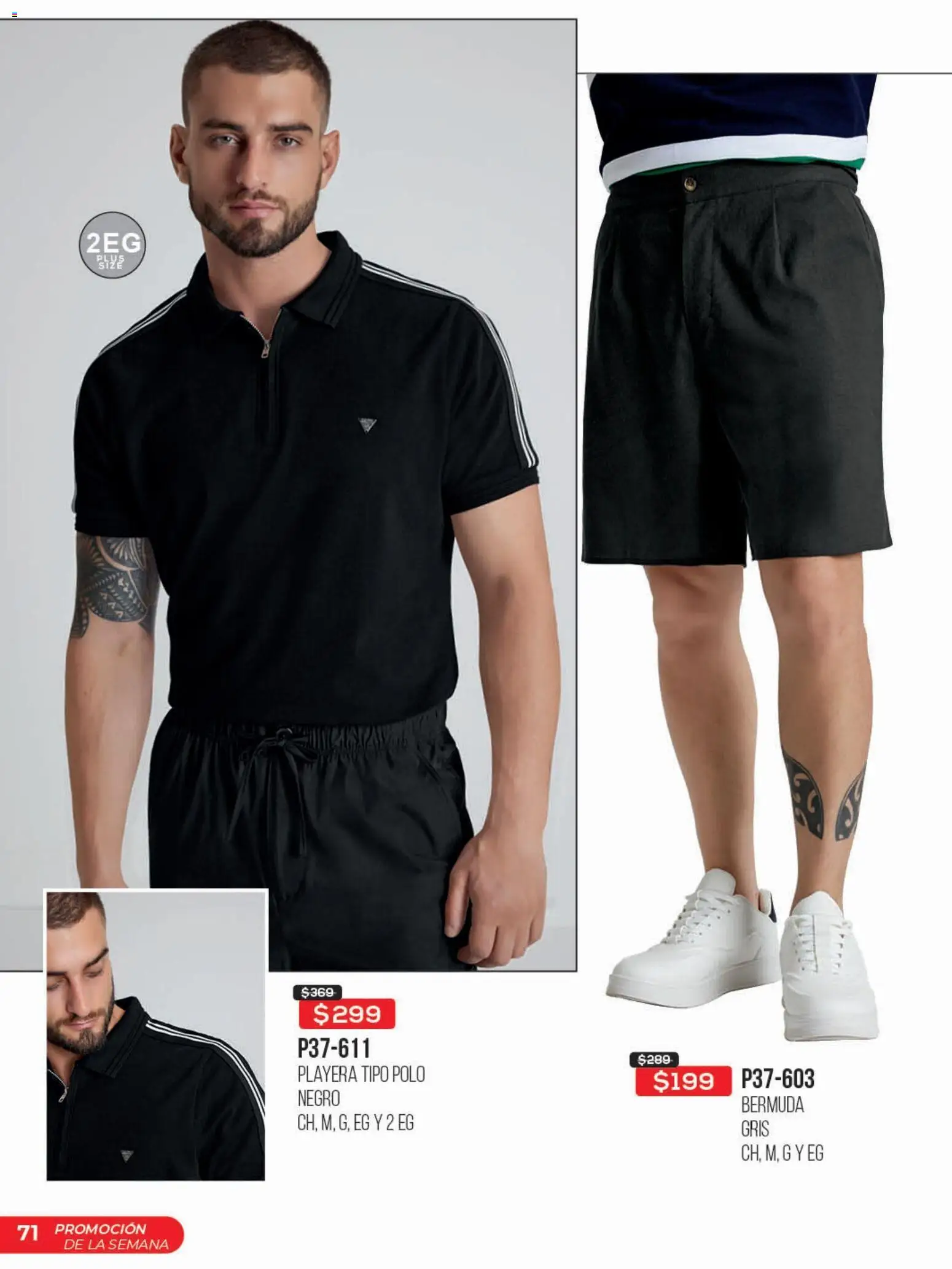 Nuevas ofertas de Cklass válidas en toda la República Mexicana desde el 03.03.2026. ¡Encuentra las mejores ofertas en Cklass catálogo Promo semanal! | Página: 72 | Productos: Playera, Bermuda