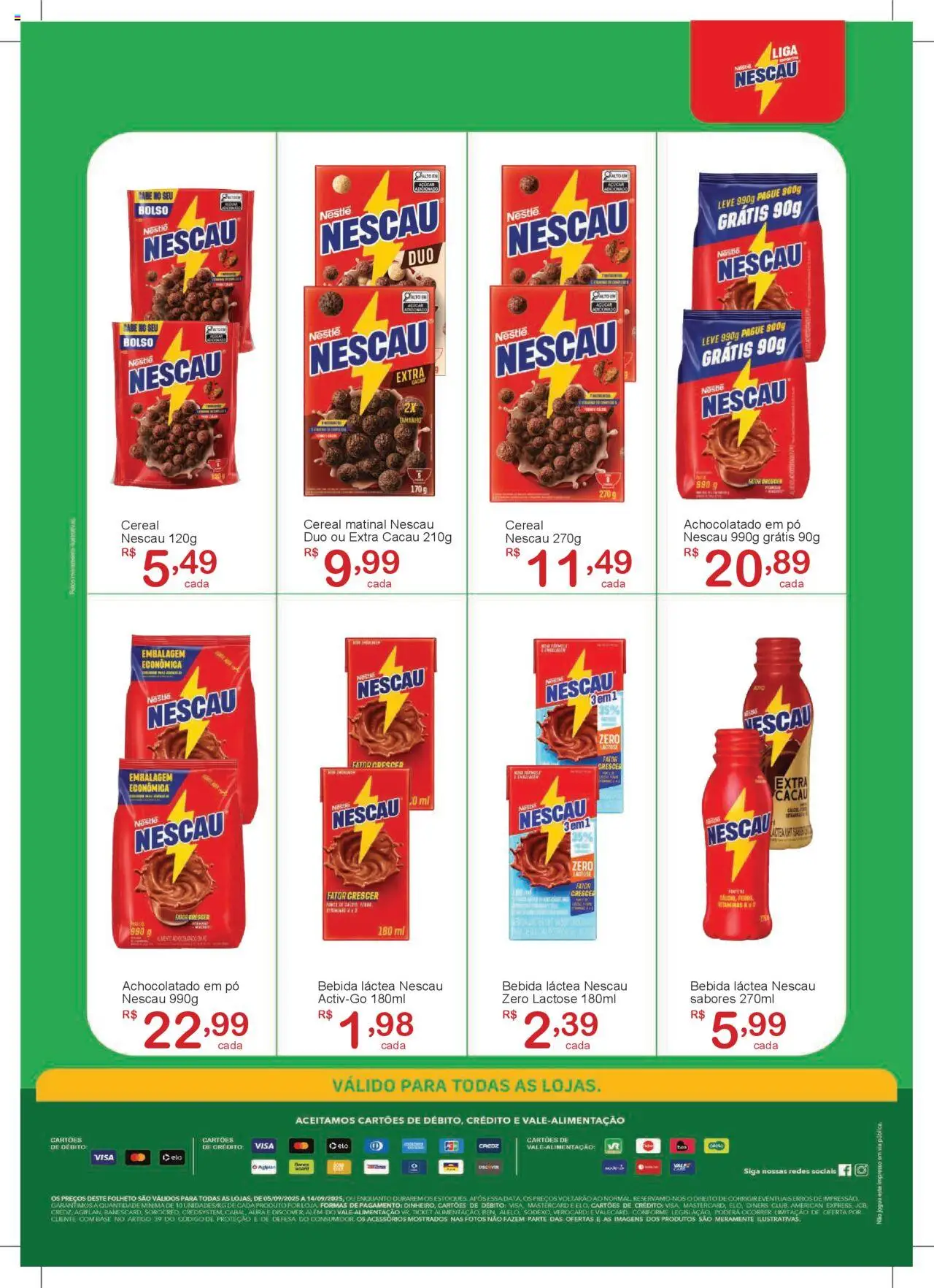 GIGA Atacado Folheto - válido de 05.09.2025 | Página: 2 | Produtos: Nescau, Achocolatado, Bebida, Açúcar