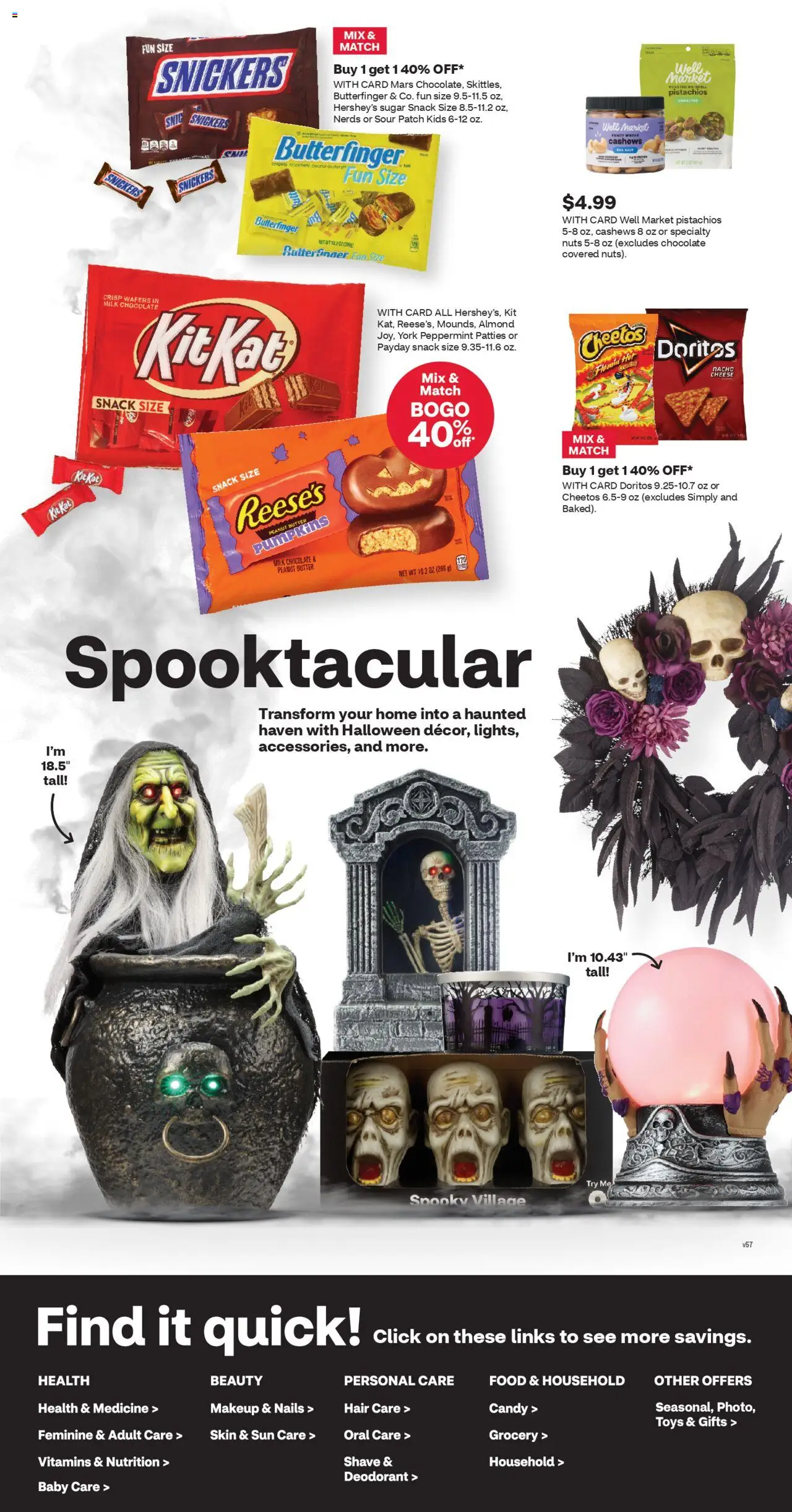 CVS Pharmacy Weekly Ad - WA - valid from 28.09.2025 | Page: 3 | Products: Milk, Deodorant, Nuts, Salt