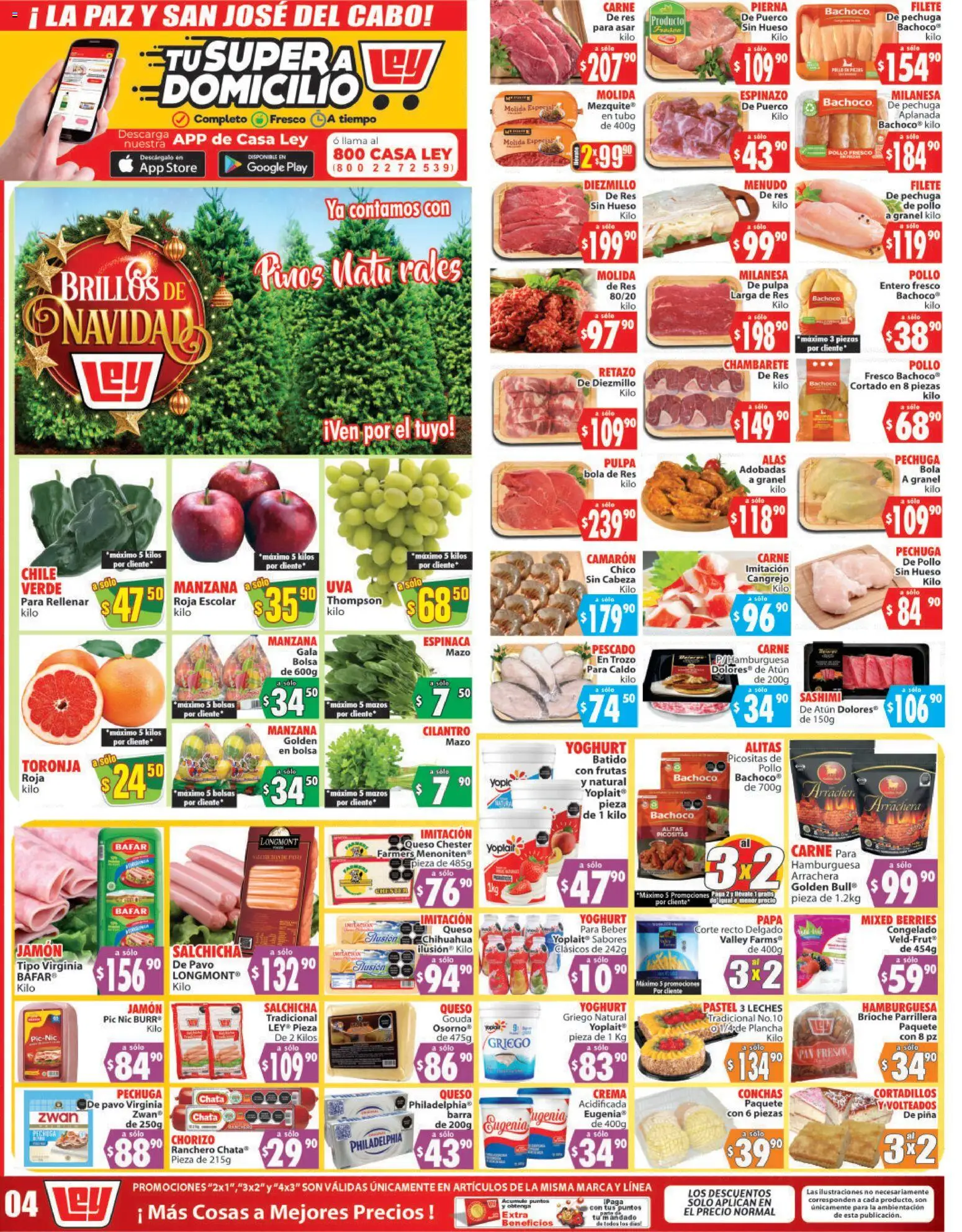 Nuevas ofertas de Casa Ley válidas en toda la República Mexicana desde el 09.12.2025. ¡Encuentra las mejores ofertas en Casa Ley folleto Autoservicio! | Página: 1 | Productos: Pollo, Queso crema, Atún, Res