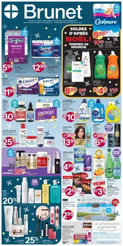 Preview of Brunet weekly flyer / circulaire from shop Brunet valid from 25.12.2025