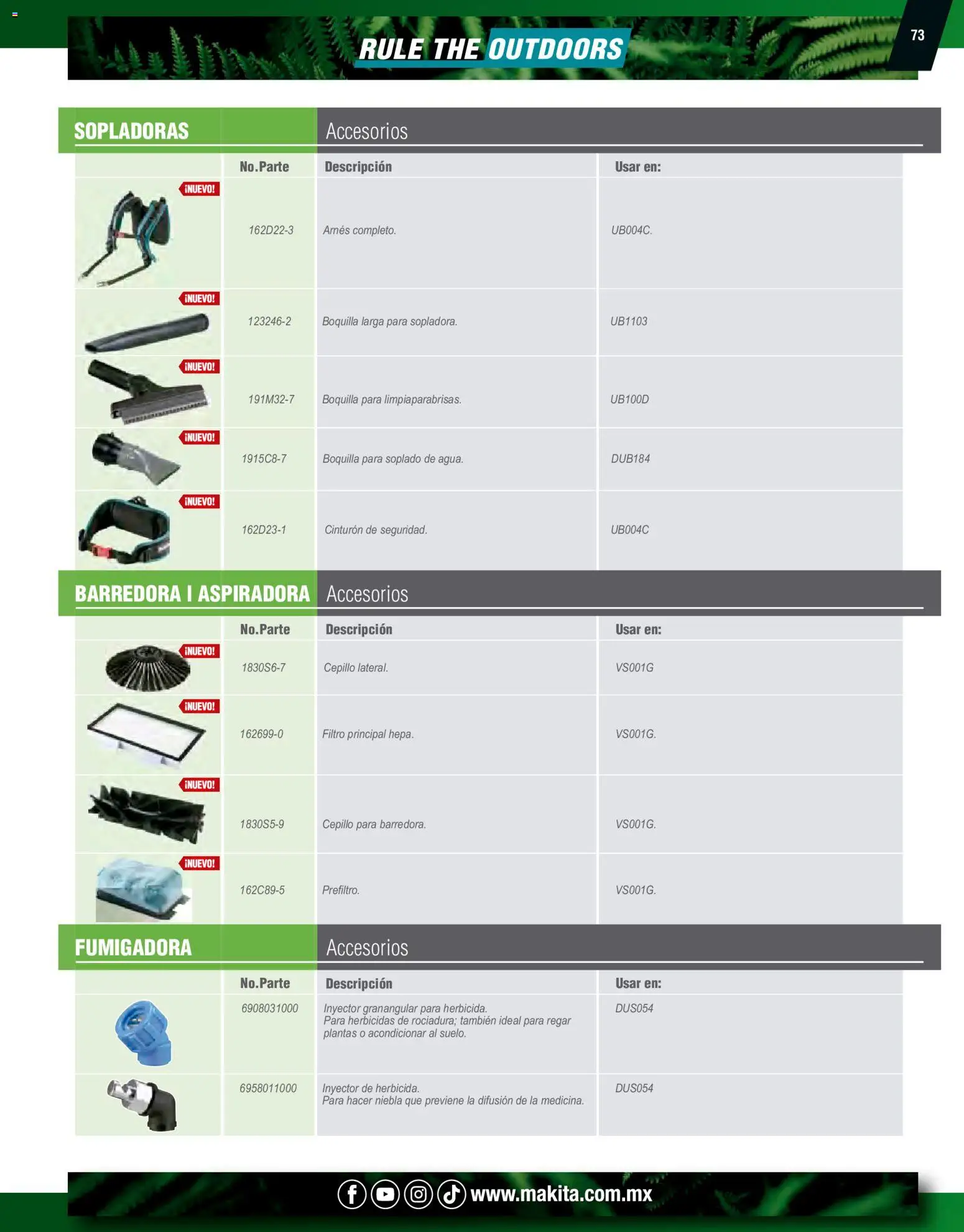Nuevas ofertas de Makita válidas en toda la República Mexicana desde el 07.10.2024. ¡Encuentra las mejores ofertas en Makita catálogo Ope! | Página: 73 | Productos: Funda, Sierra, Barra, Cadena