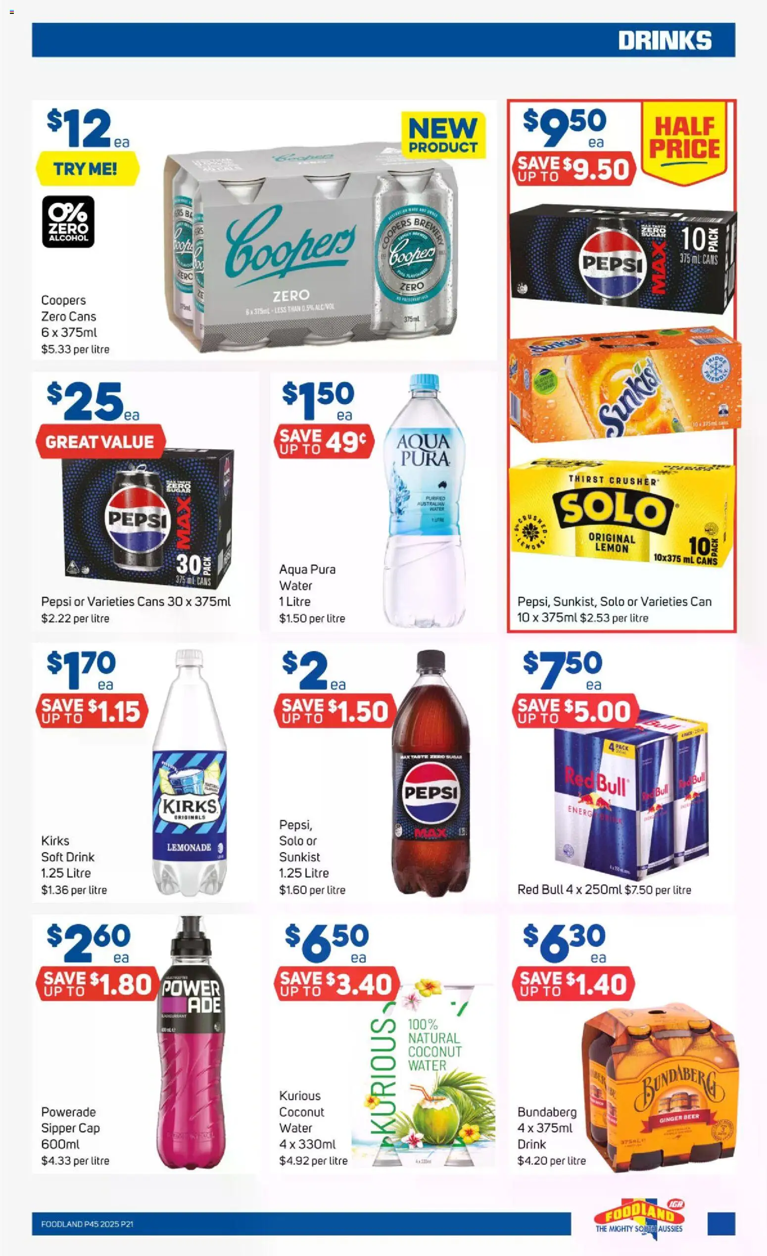 Foodland catalogue - valid from 05.11.2025 | Page: 21 | Products: Ginger, Beer, Sugar, Lemon