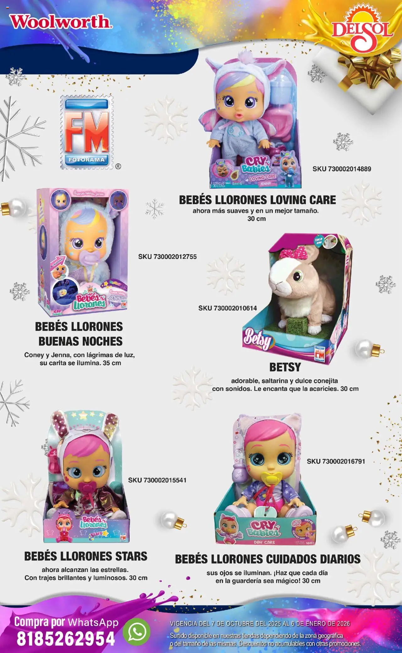 Nuevas ofertas de Del Sol y Woolworth válidas en toda la República Mexicana desde el 07.10.2025. ¡Encuentra las mejores ofertas en Del Sol y Woolworth - Catálogo Castillo Del Juguete! | Página: 67