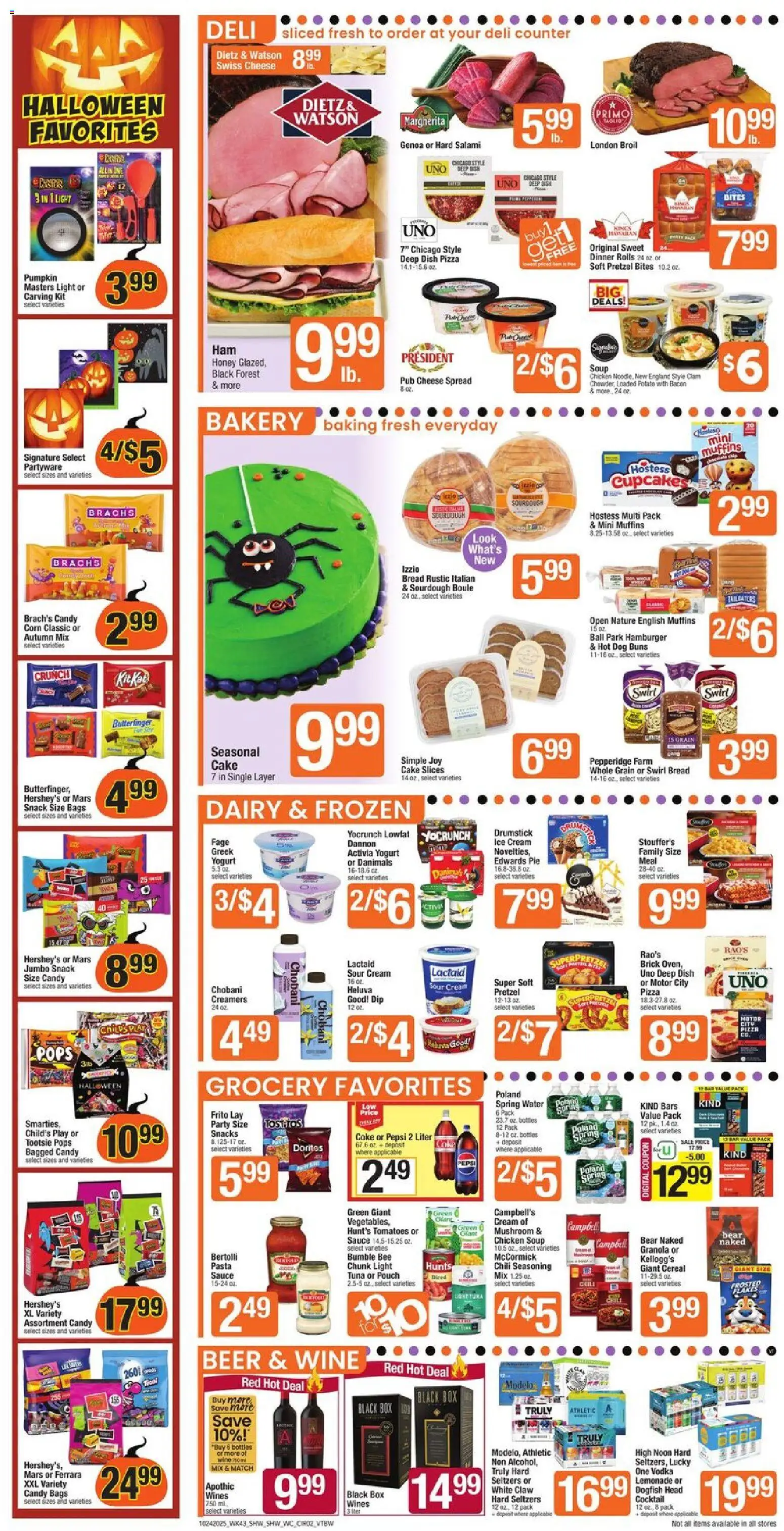 Shaw's Weekly Ad - VT - valid from 24.10.2025 | Page: 2 | Products: Wine, Cream, Water, Sauce