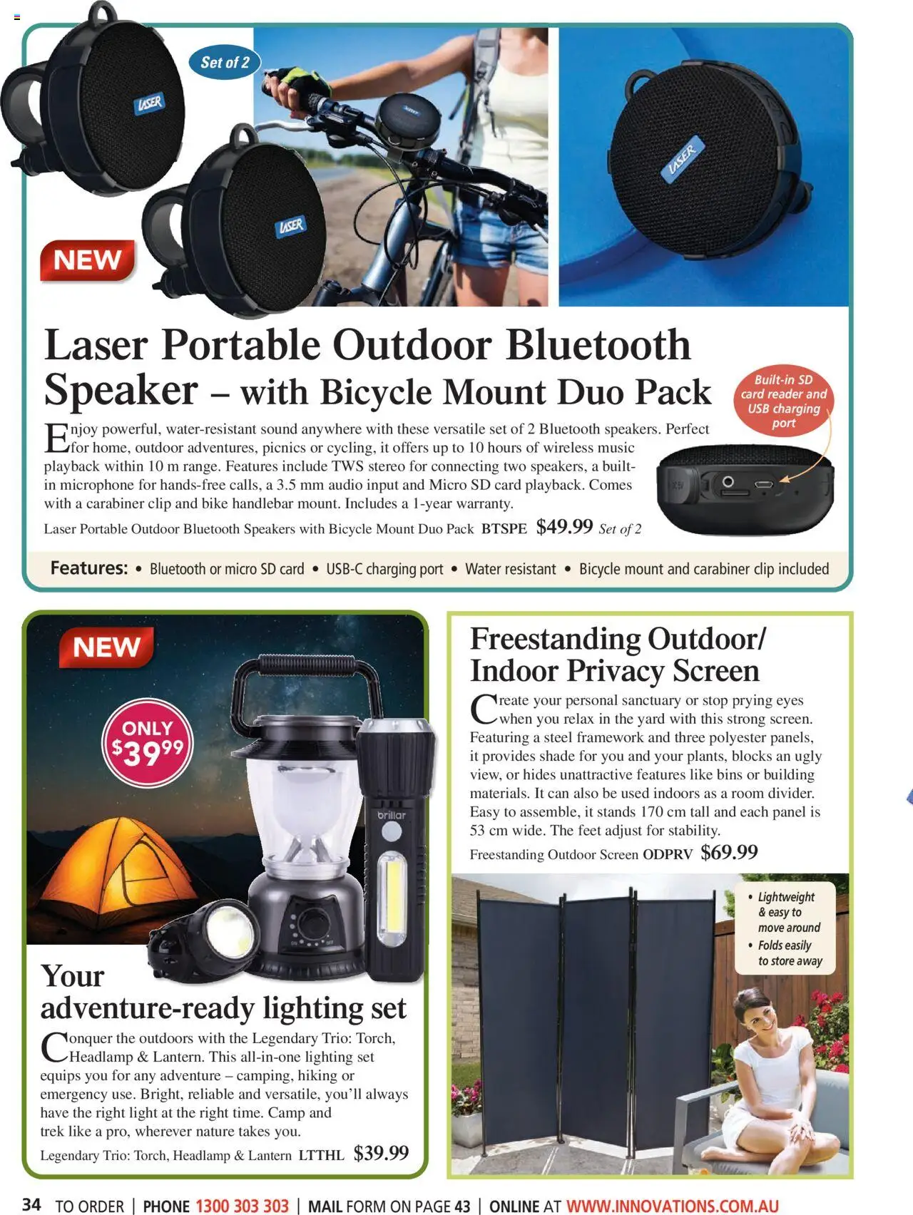 Innovations catalogue - valid from 22.10.2025 | Page: 34 | Products: Bluetooth speaker, Audio, Stereo, Screen