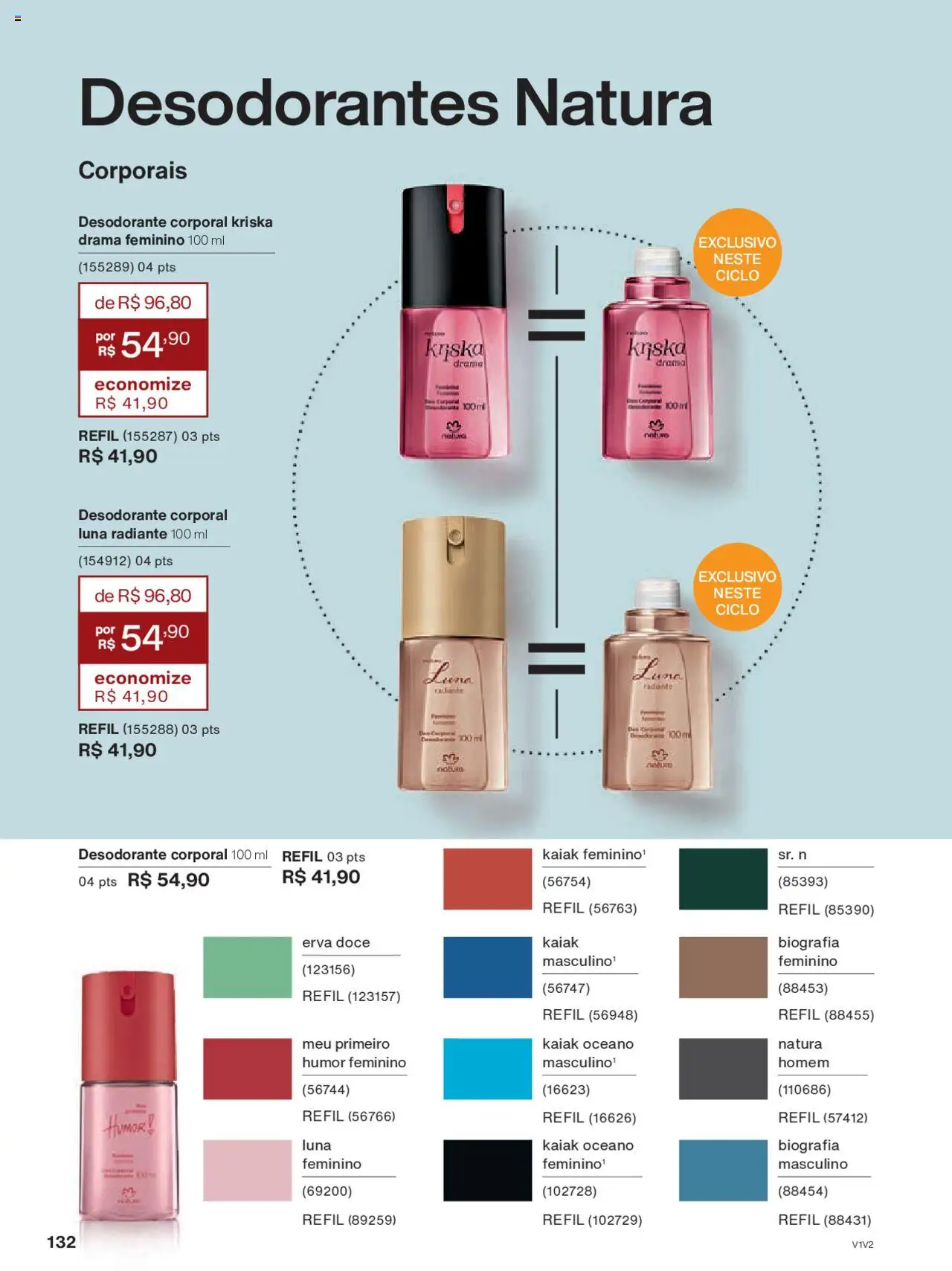 Natura Folheto - válido de 05.06.2025 | Página: 132 | Produtos: Desodorante