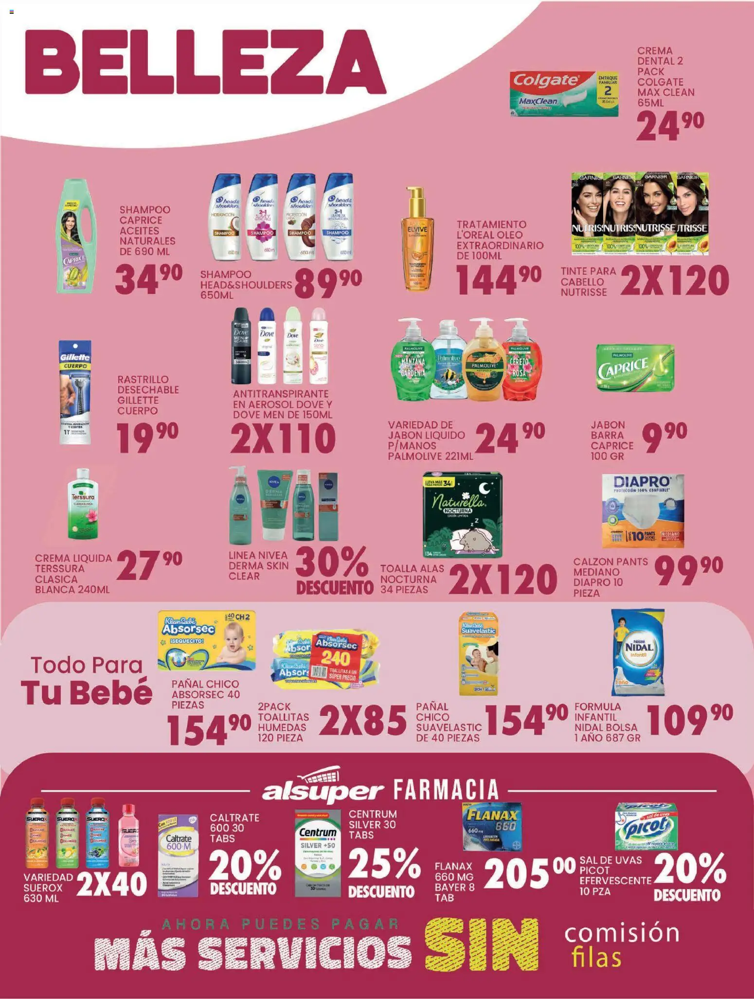 Nuevas ofertas de Alsuper válidas en toda la República Mexicana desde el 03.03.2026. ¡Encuentra las mejores ofertas en Alsuper folleto Saltillo! | Página: 4 | Productos: Bolsa, Toallitas húmedas, Pants, Jabón